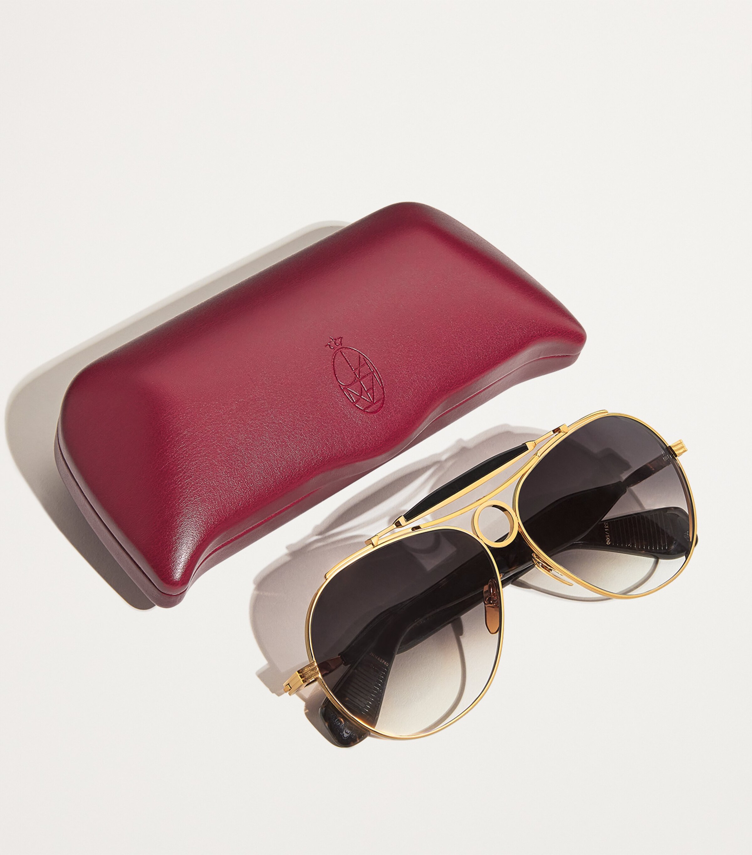 Aspen Aviator Sunglasses GOLD Image 4