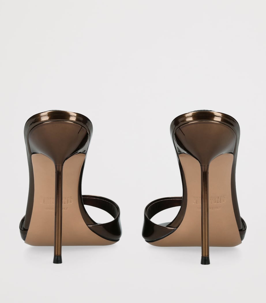 Paris Texas Patent Leather Lidia Mules 105 Dark Brown Image 2