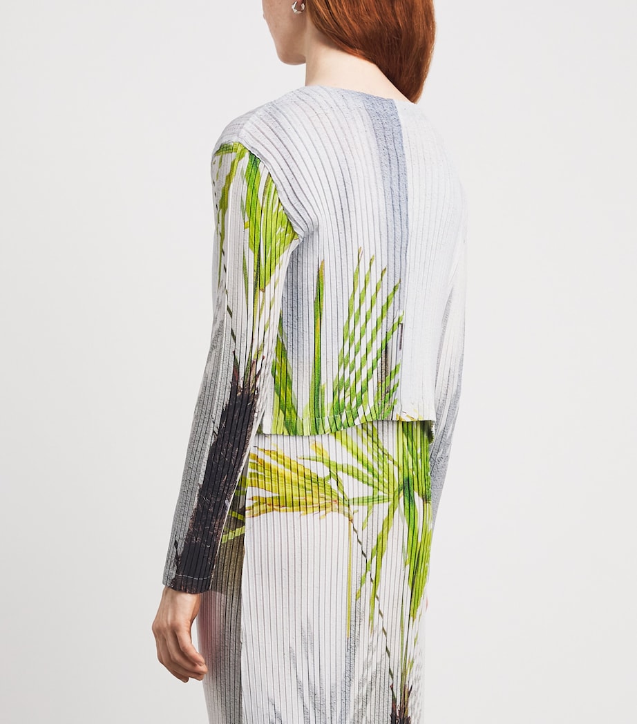 Issey Miyake Womens Urban Jungle Pleats Cardigan White Hued Image 5