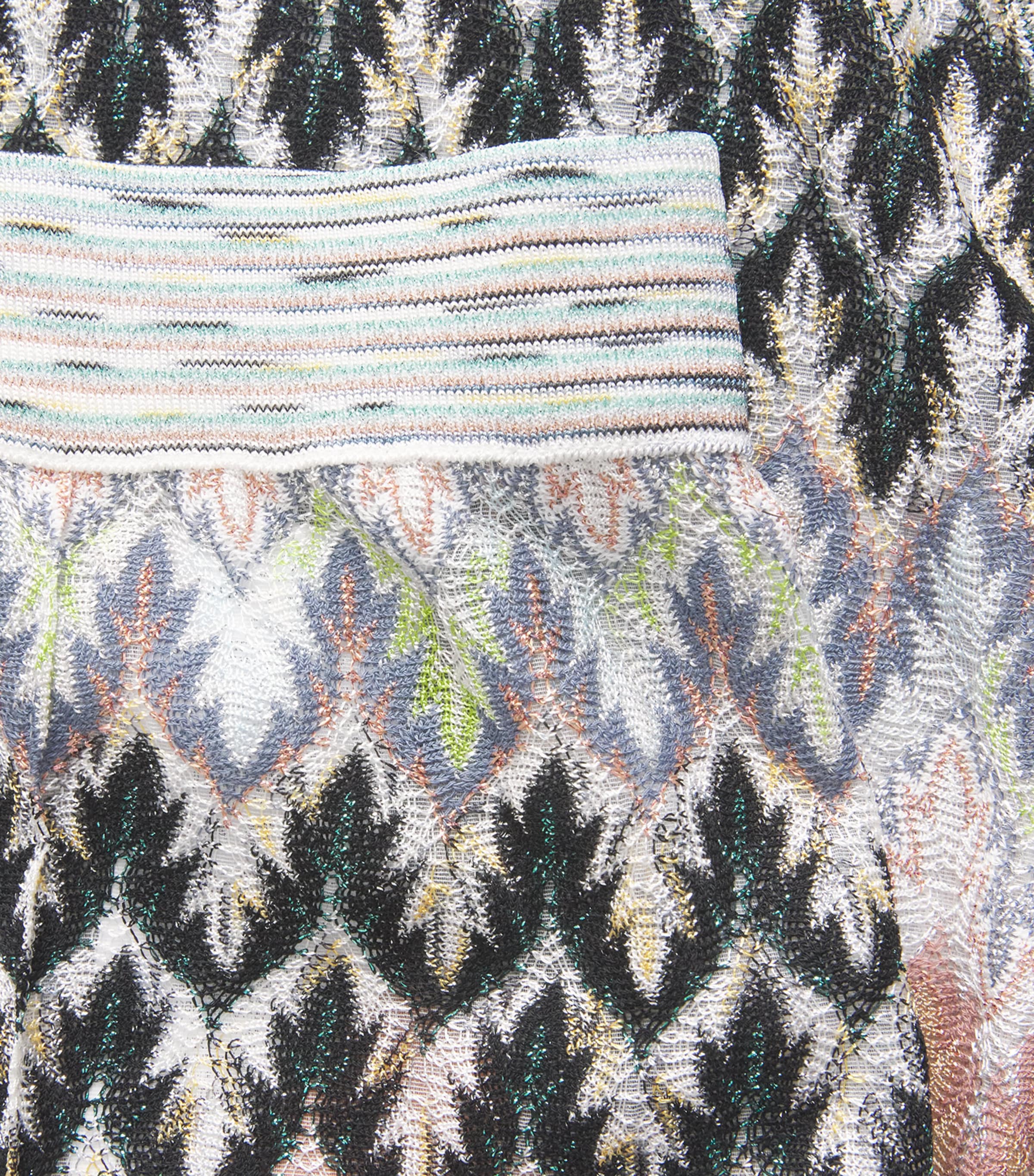 Zigzag Wide-Leg Trousers SM9Y4 WHT/PINK/BLUE Image 5