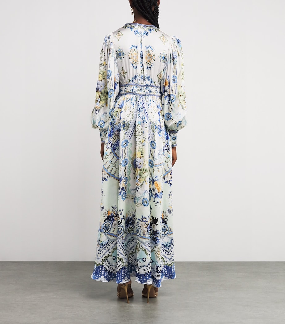 Silk Homespun Maxi Dress MY HOMESPUN HRT HMHR Image 3