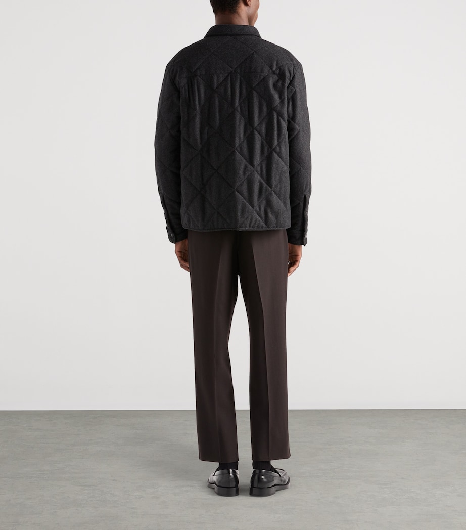 Cashmere Padded Overshirt F0308 Image 5