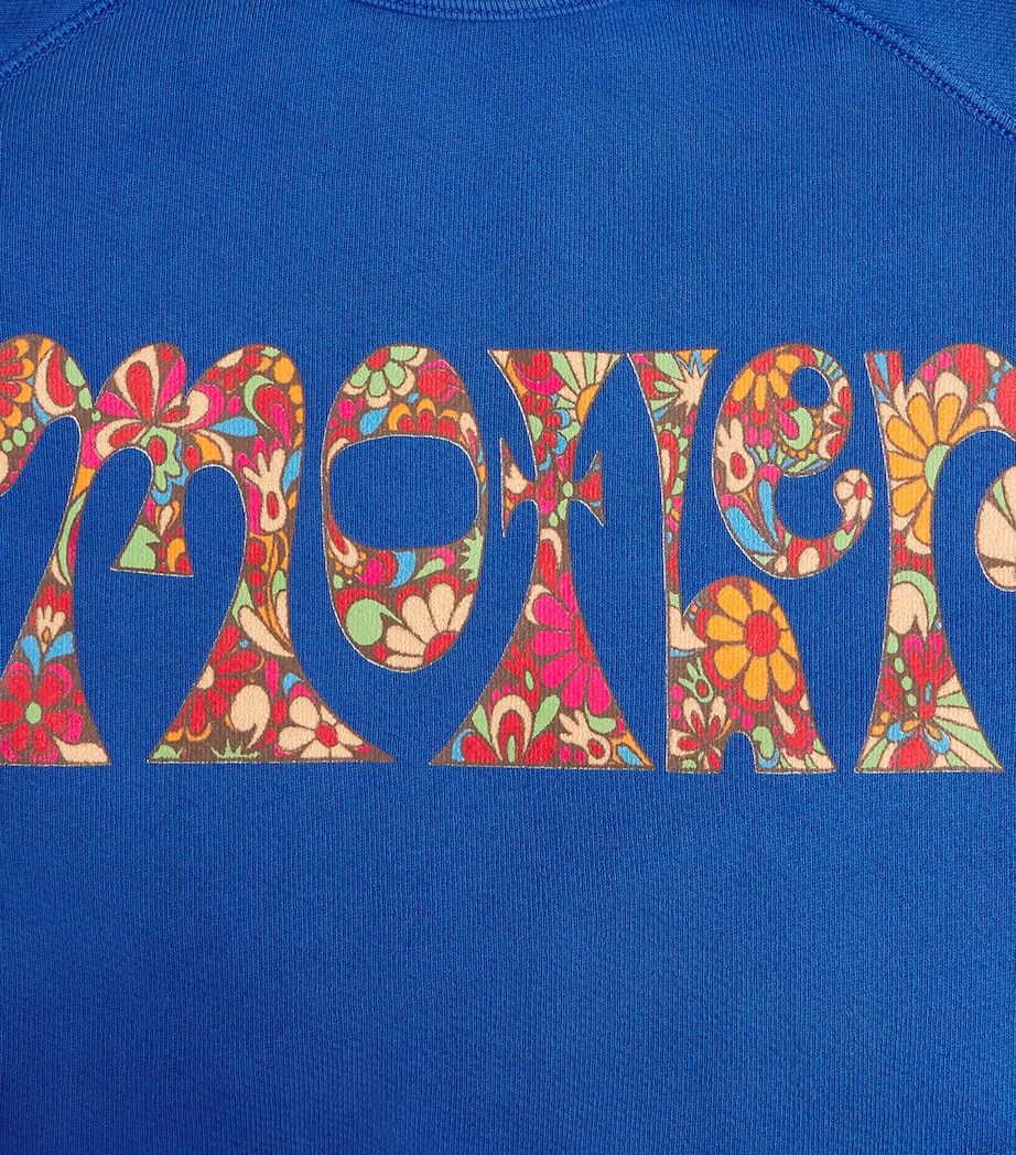 MOTHER Womens Cotton Logo Sweatshirt Wer Petal Power Image 6