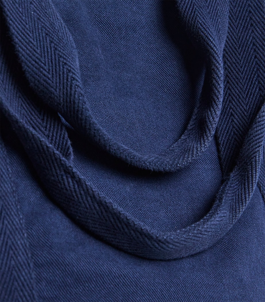 Large Cotton Tote Bag NAVY Image 6