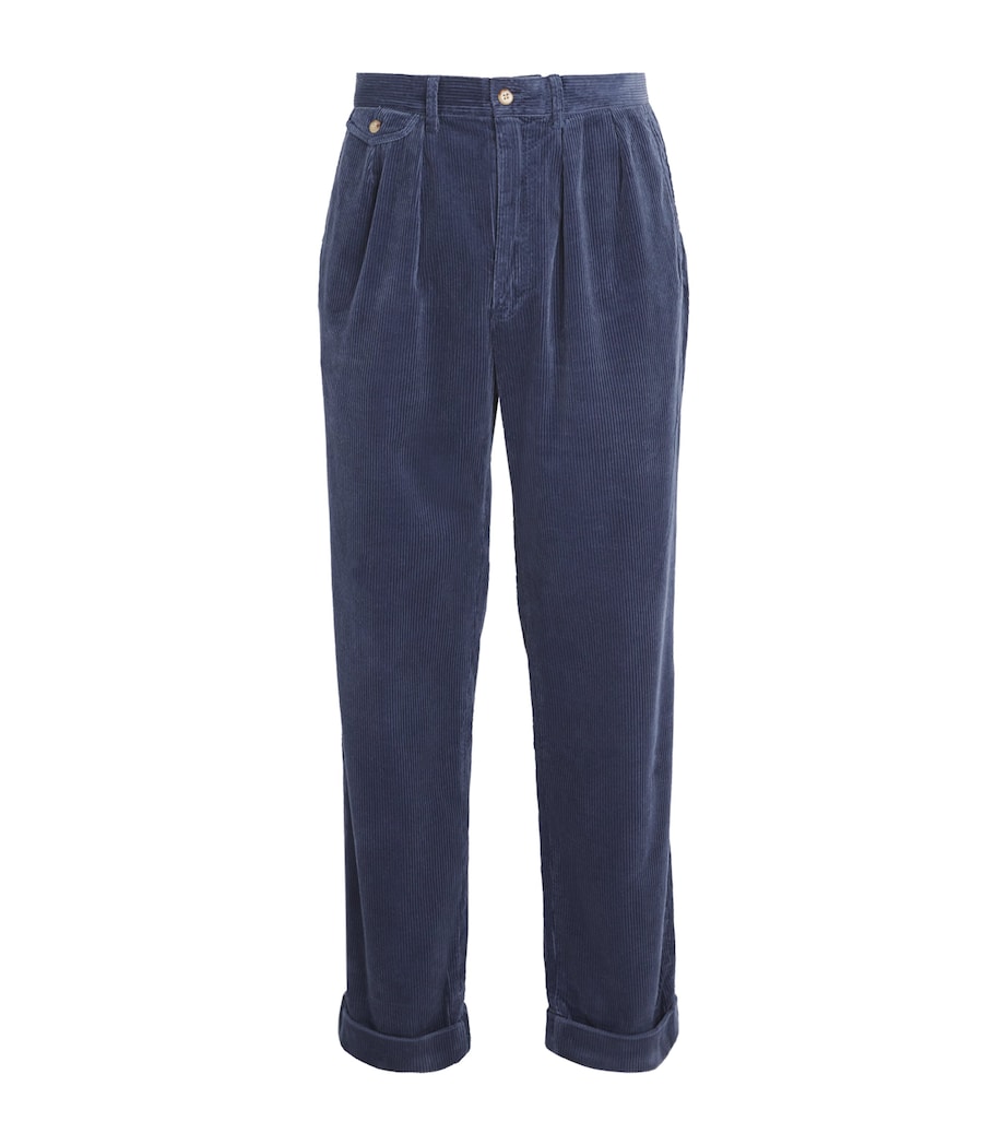 Corduroy Whitman Trousers NAVY Image 1