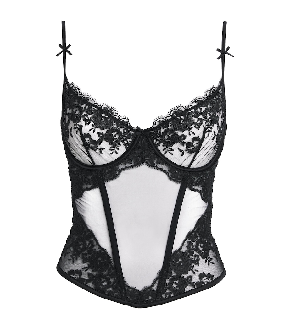 Lace Demi Corset ONYX Image 1
