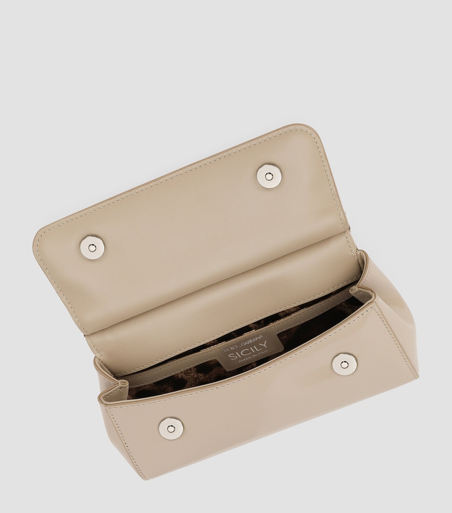 Medium Sicily Top-Handle Bag 8H005-CAPPUCCINO Image 4