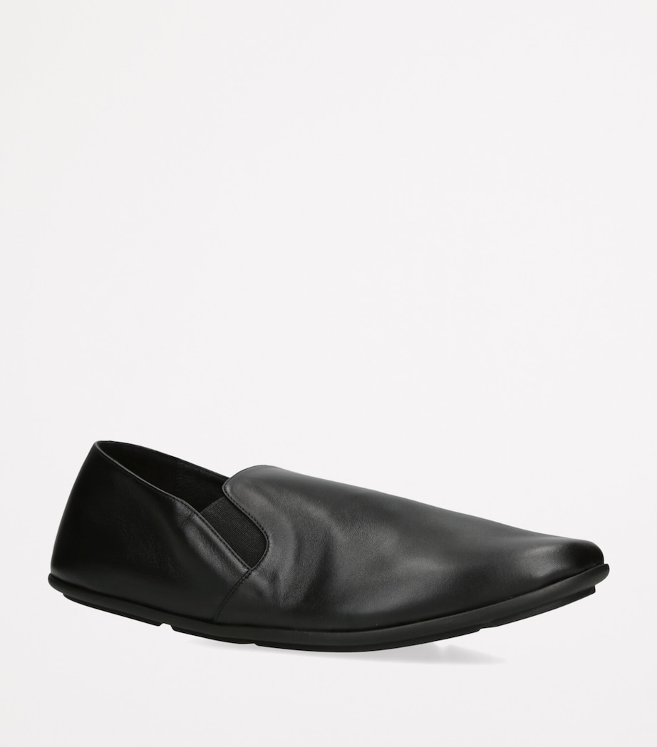 Vincit Leather Slip-On Loafers BLACK Image 3
