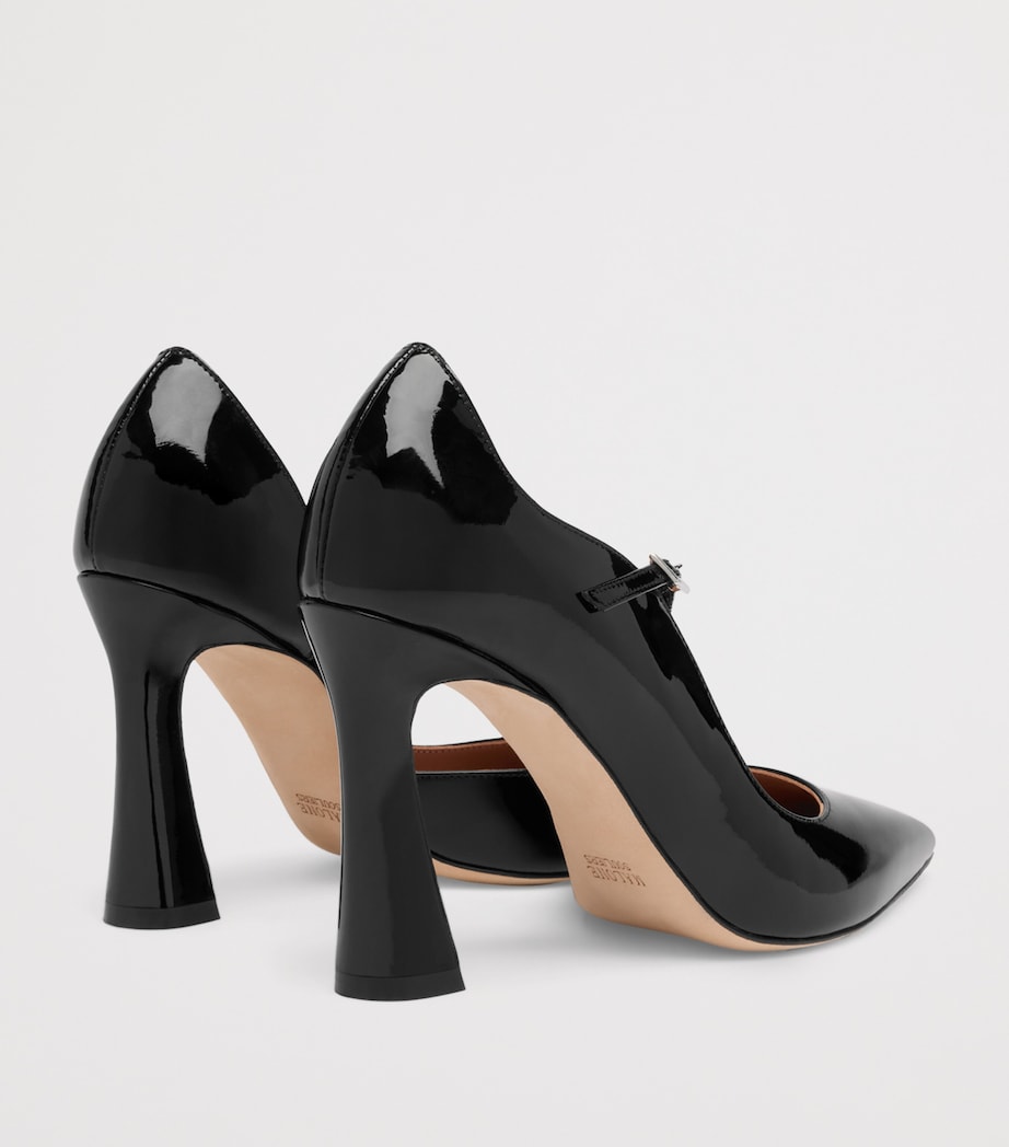 Patent Bettina Heeled Courts 90 BLACK Image 2