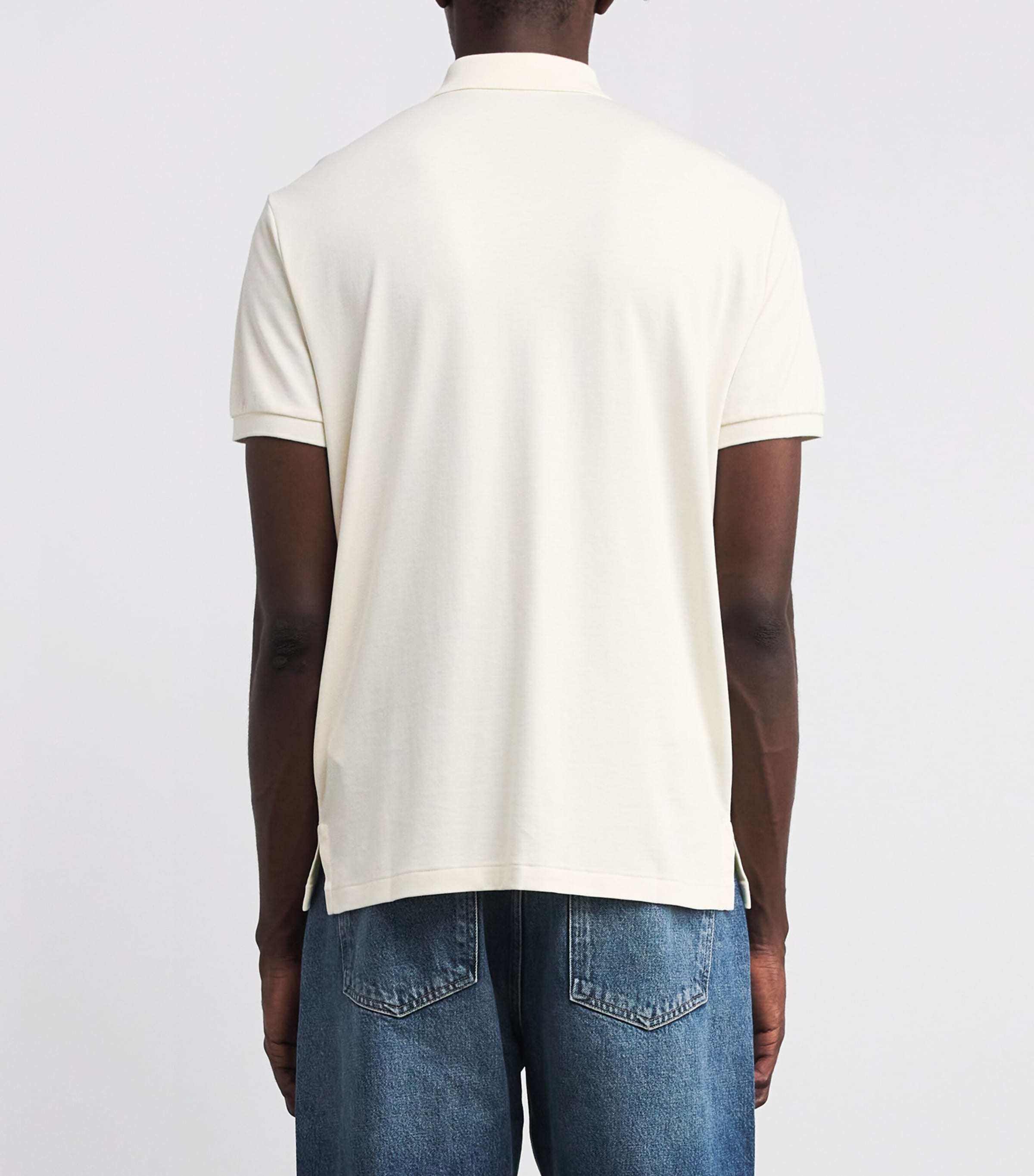 Polo Ralph Lauren Ivory Pima Cotton Slim Fit Polo Shirt | Harrods US