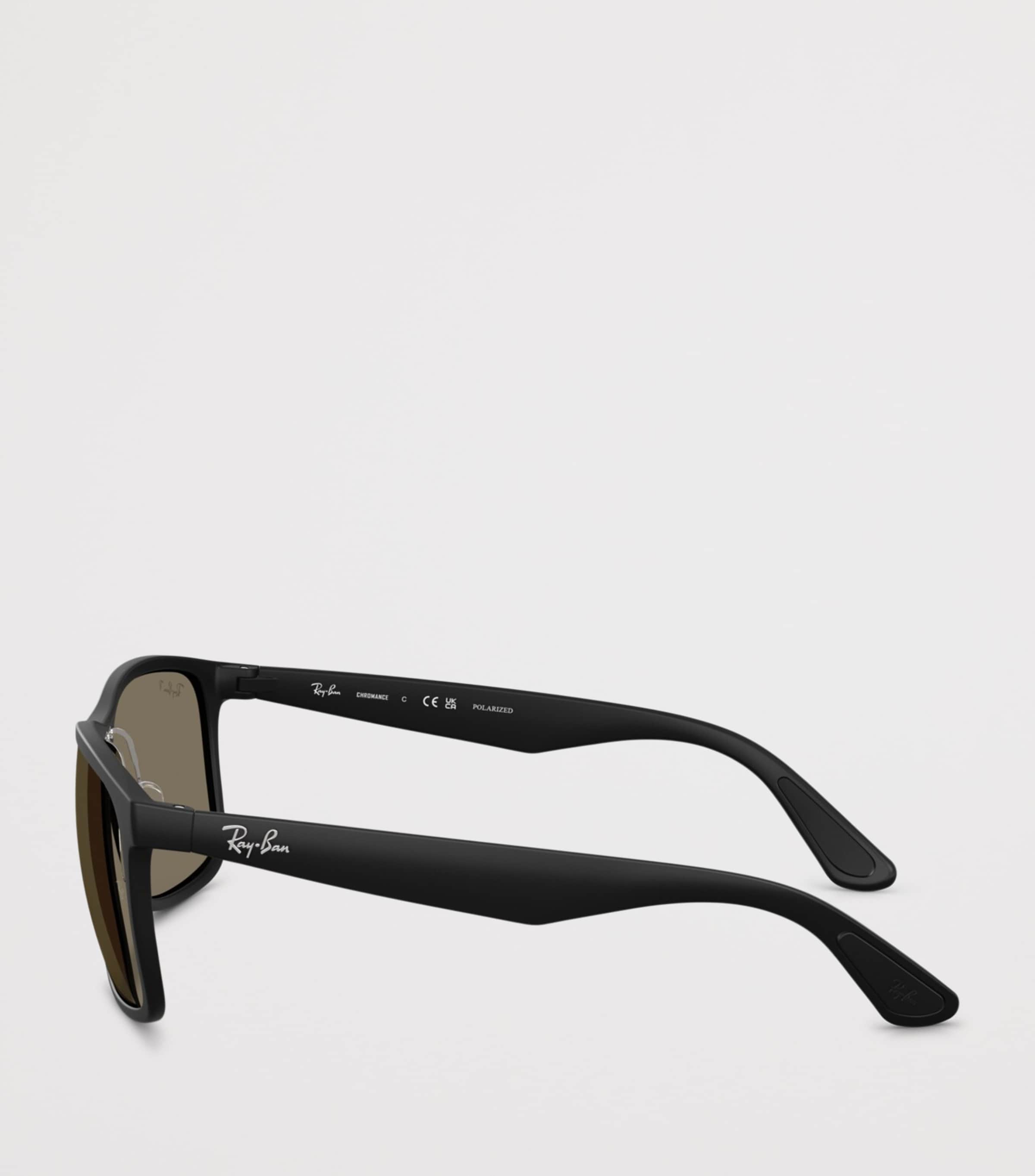 Ray-Ban Square Polarized+ Lenses Sunglasses Black Image 3