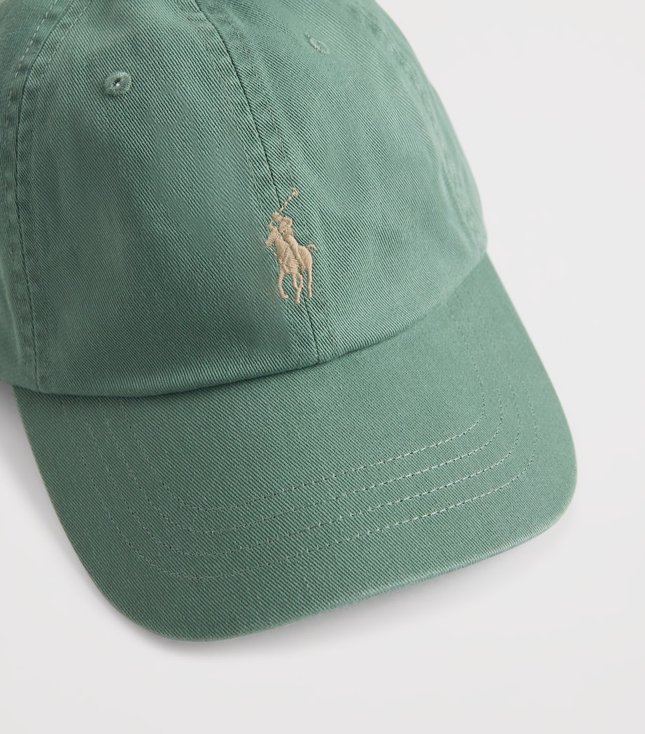 Cotton Polo Pony Baseball Cap FATIGUE Image 4