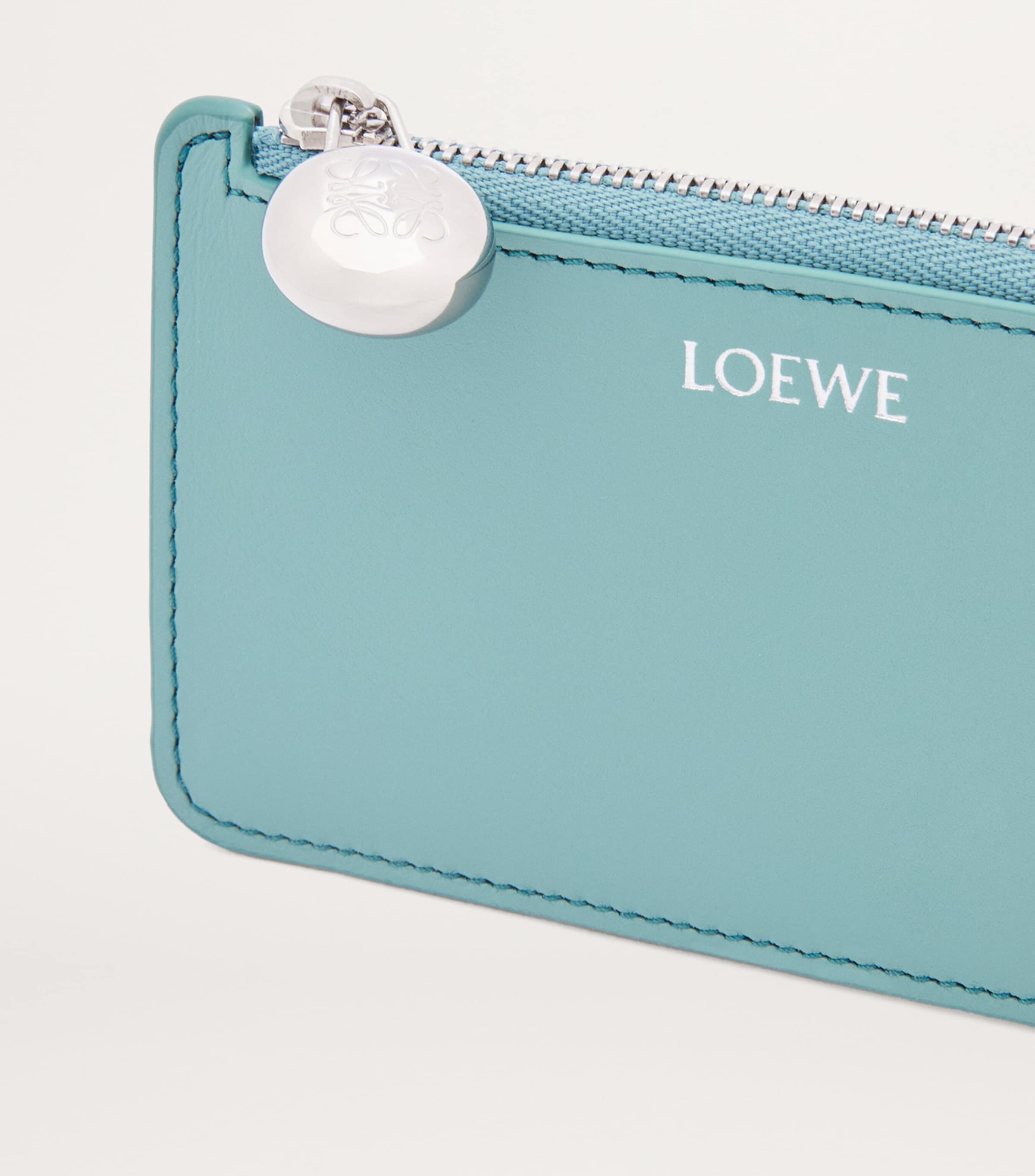 Leather Pebble Card Holder WATER Image 4