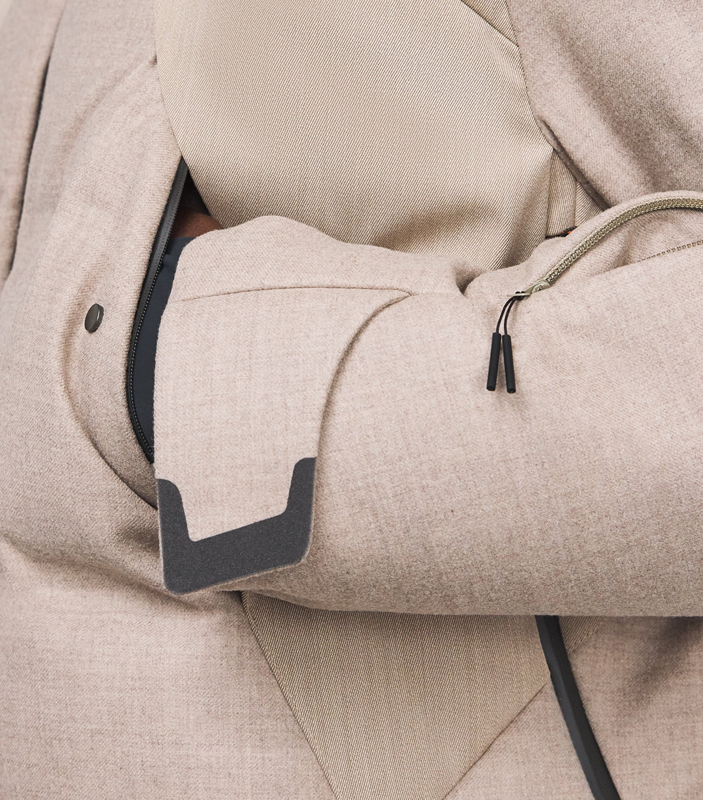 Wool Down Nordend Ski Jacket X34 DRIFTWOOD Image 6