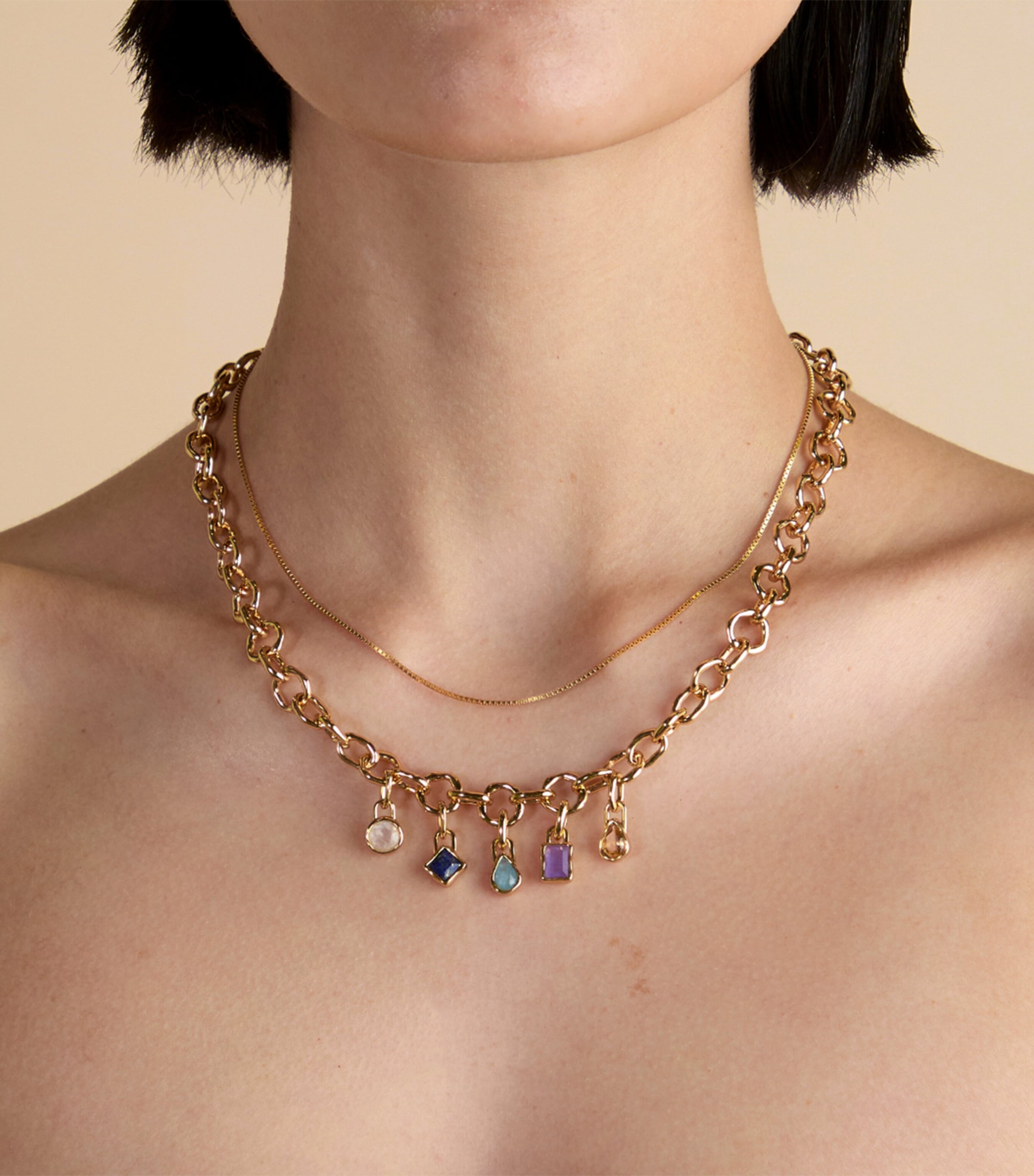 Astrid & Miyu Gold-Plated December Birthstone Charm — photo 2