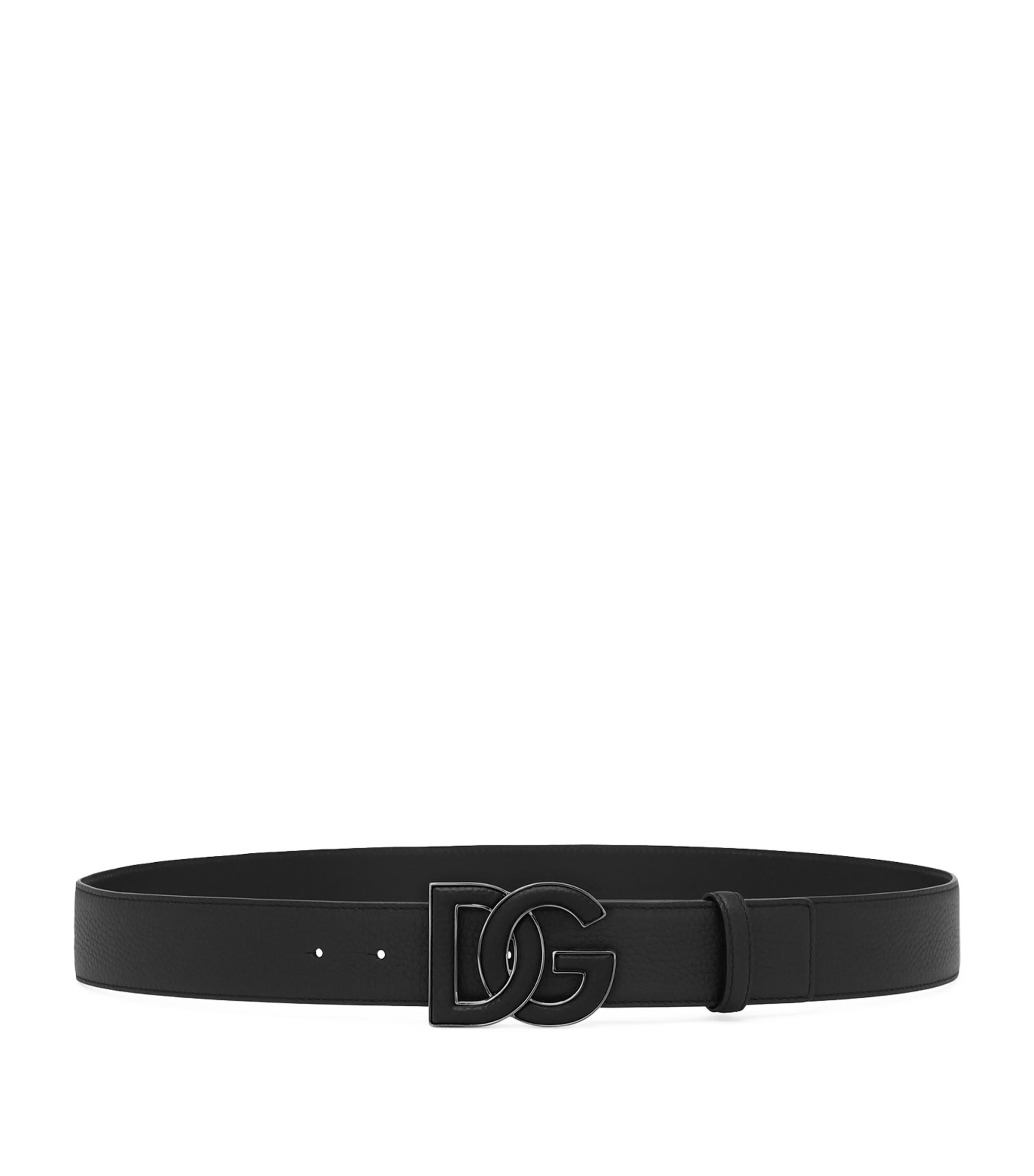 Dolce & Gabbana Leather Logo Belt | Harrods UK
