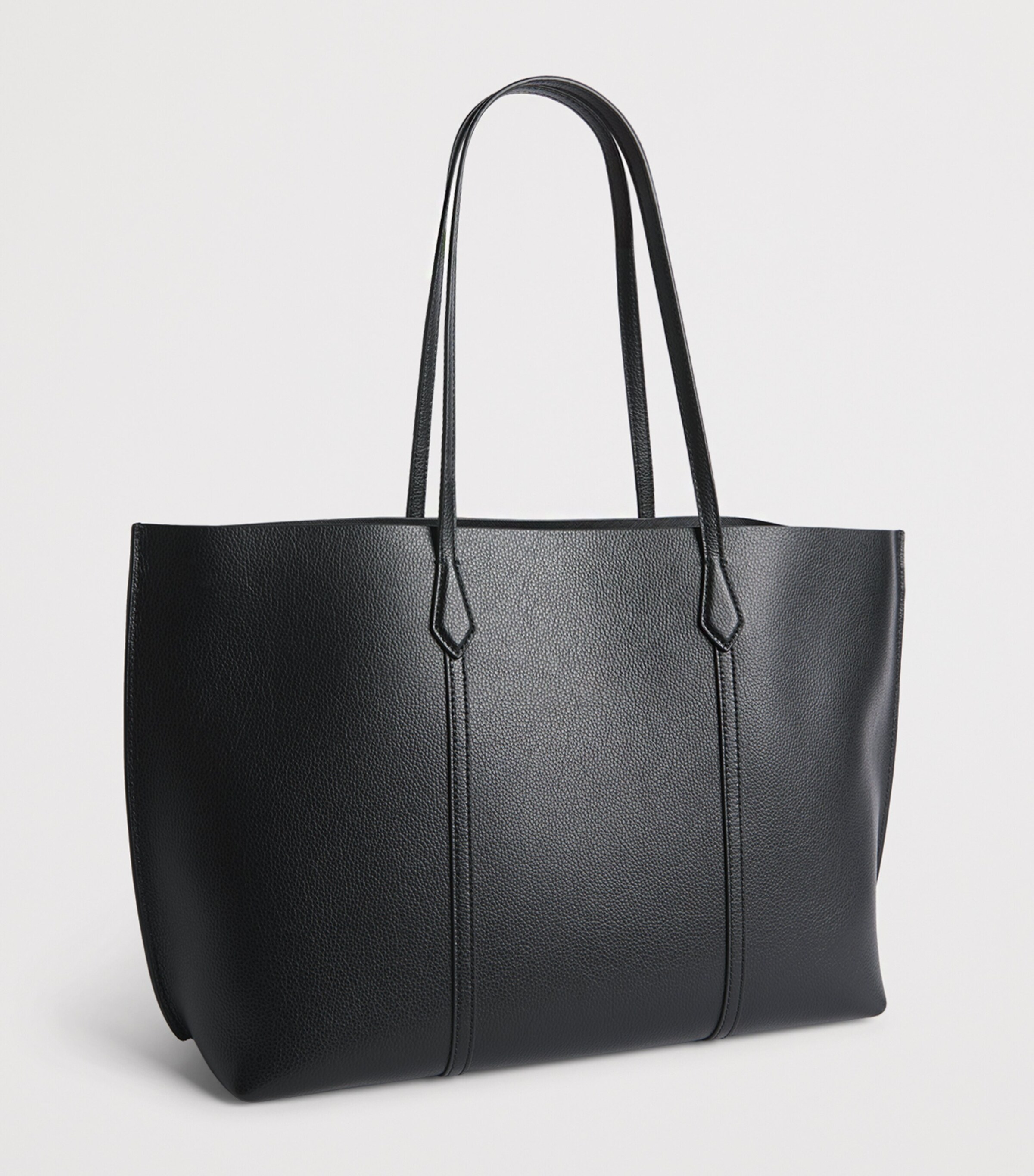 Tory Burch Leather Perry Tote Bag Black Image 3