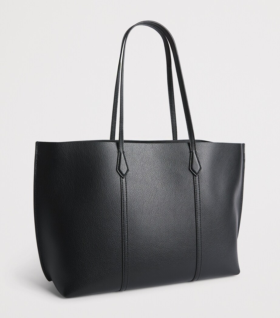 Tory Burch Leather Perry Tote Bag Black Image 3