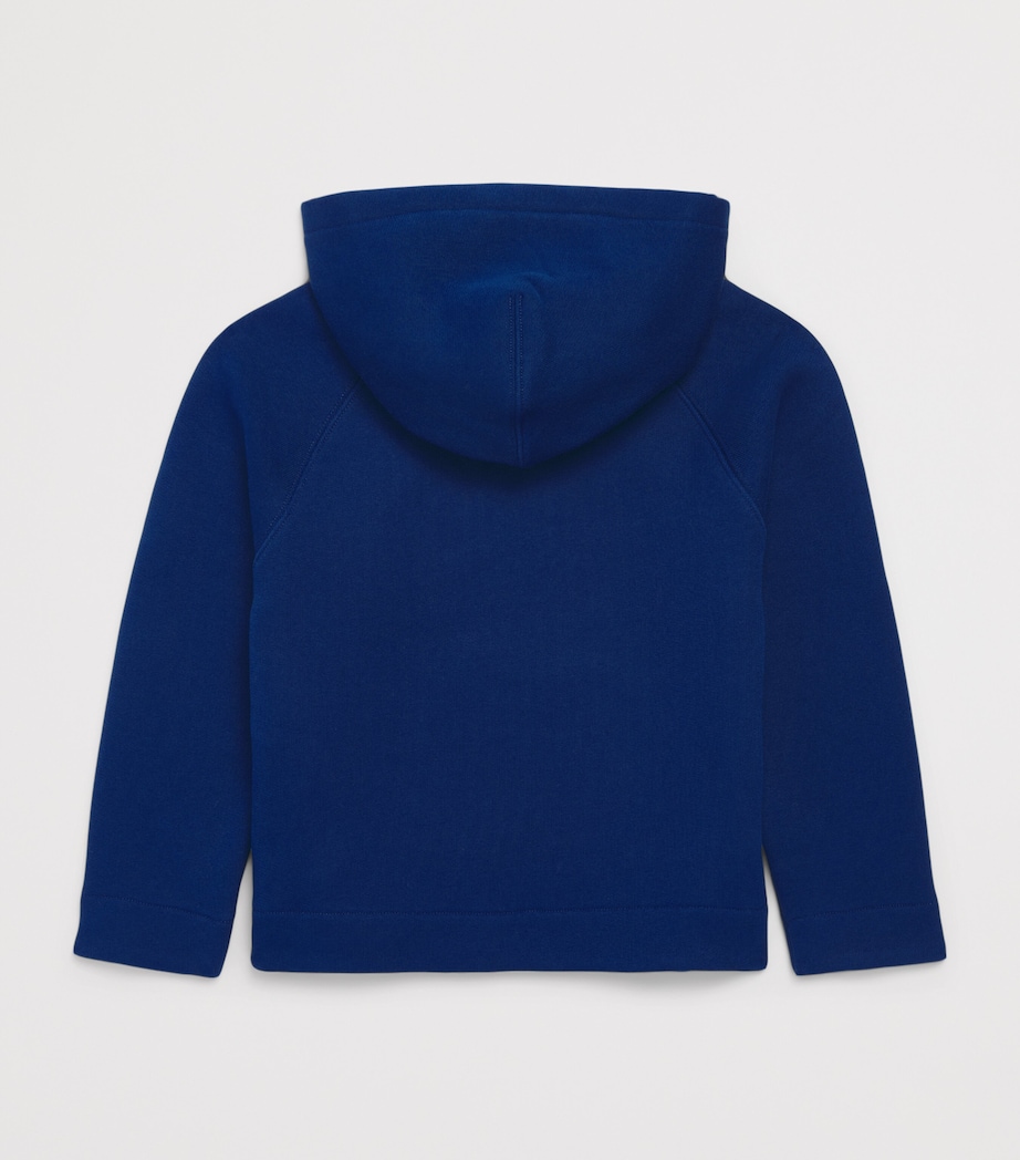 AMI Paris Cotton Ami De Coeur Hoodie (4-12 Years) : Bleu Roi Image 2