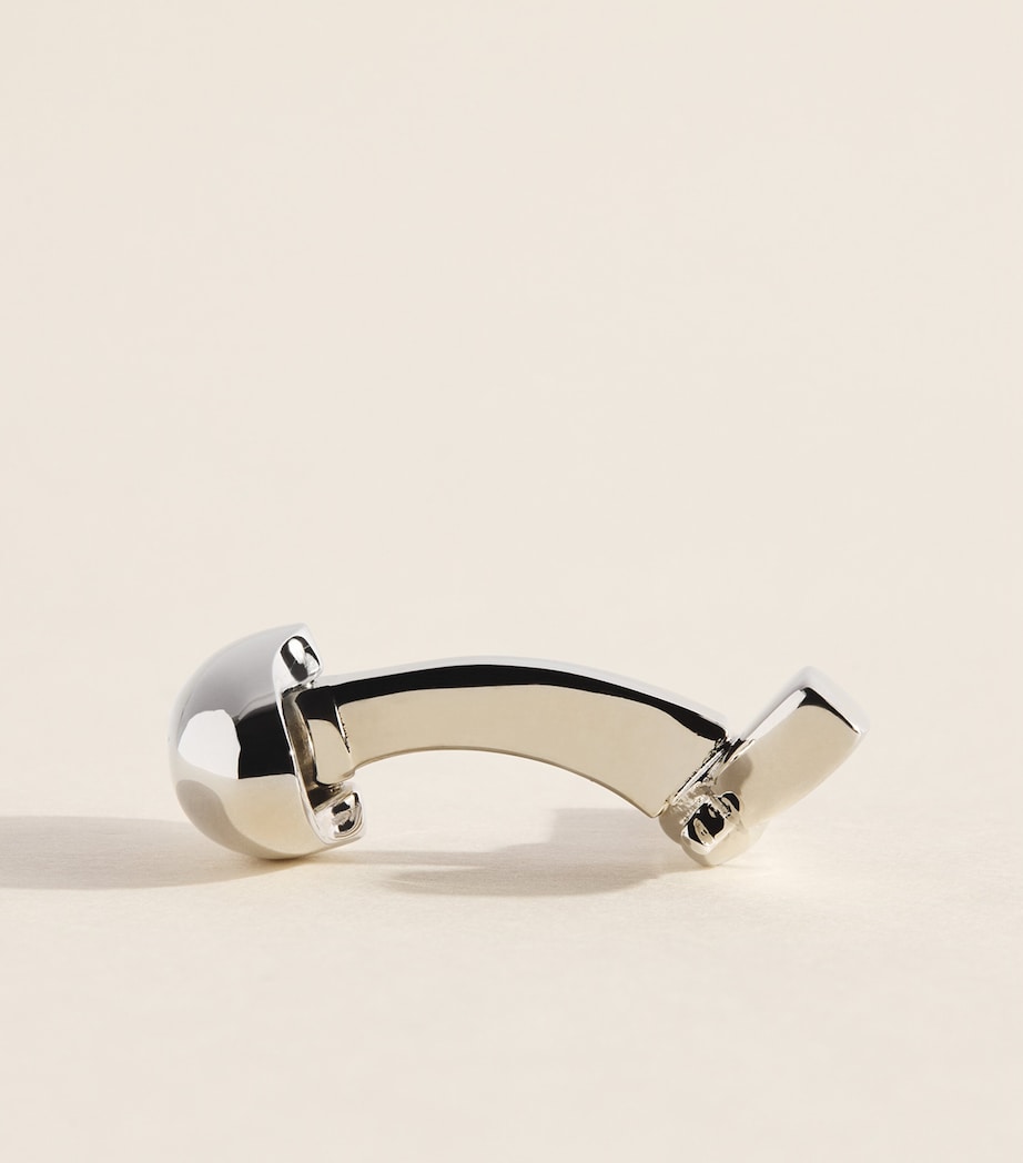 Babette Wasserman Rhodium-Plated Pistol Cufflinks Rhodium Image 4