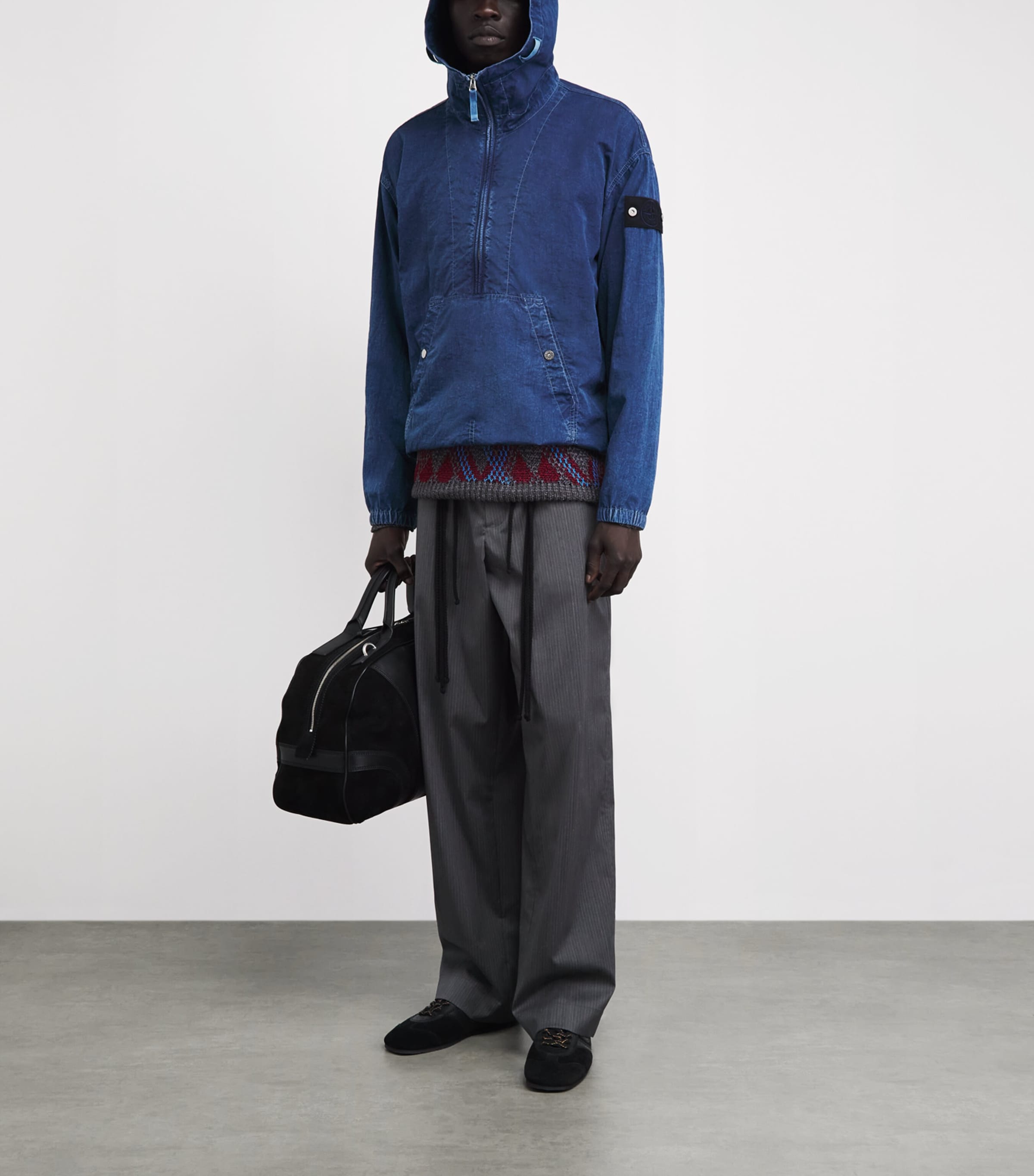Stone Island Mens Hooded Anorak Jacket Image 2