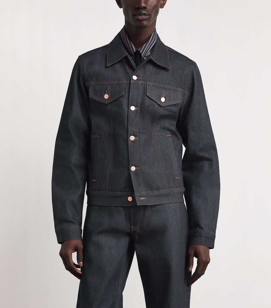 Emporio Armani Mens Blouson Denim Jacket Image 4