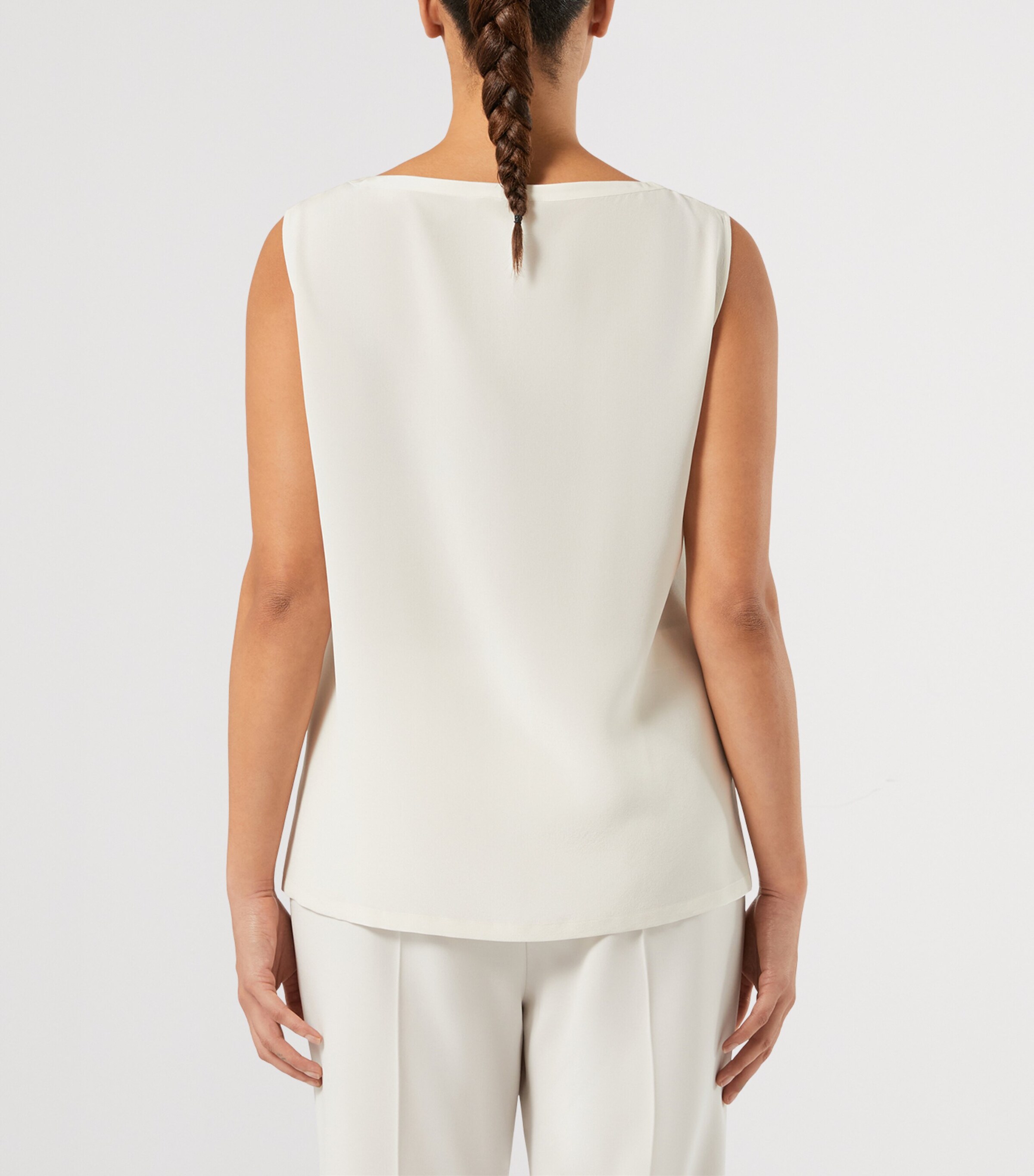 Marina Rinaldi Womens Silk Top Ice Image 4