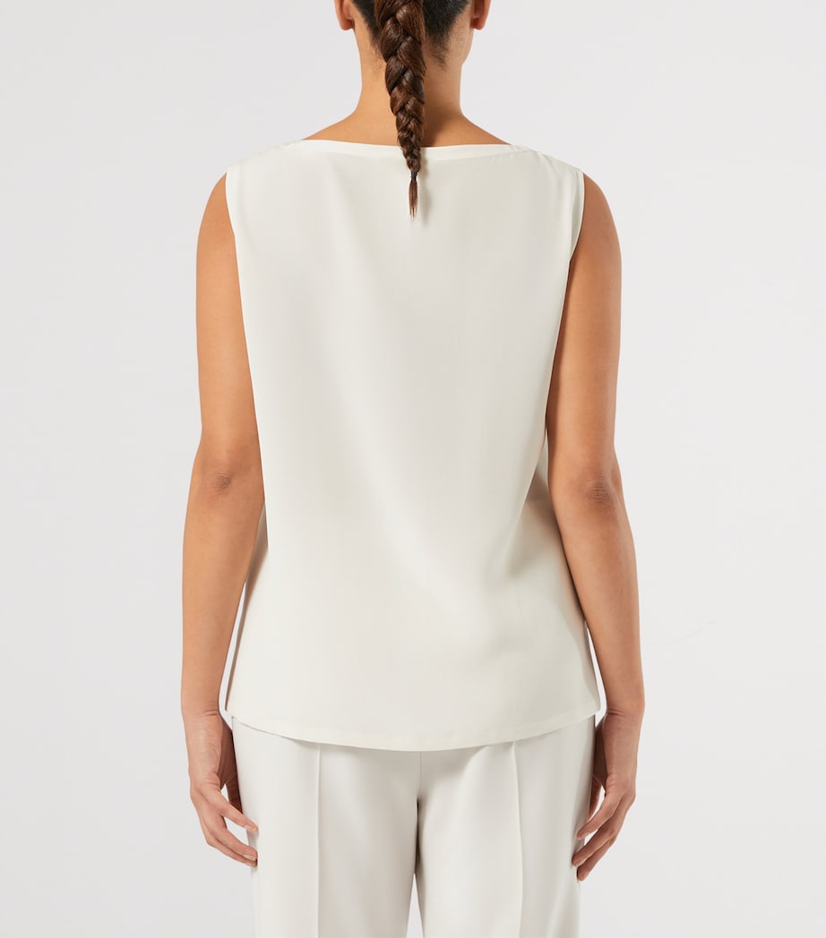 Marina Rinaldi Womens Silk Top Ice Image 4