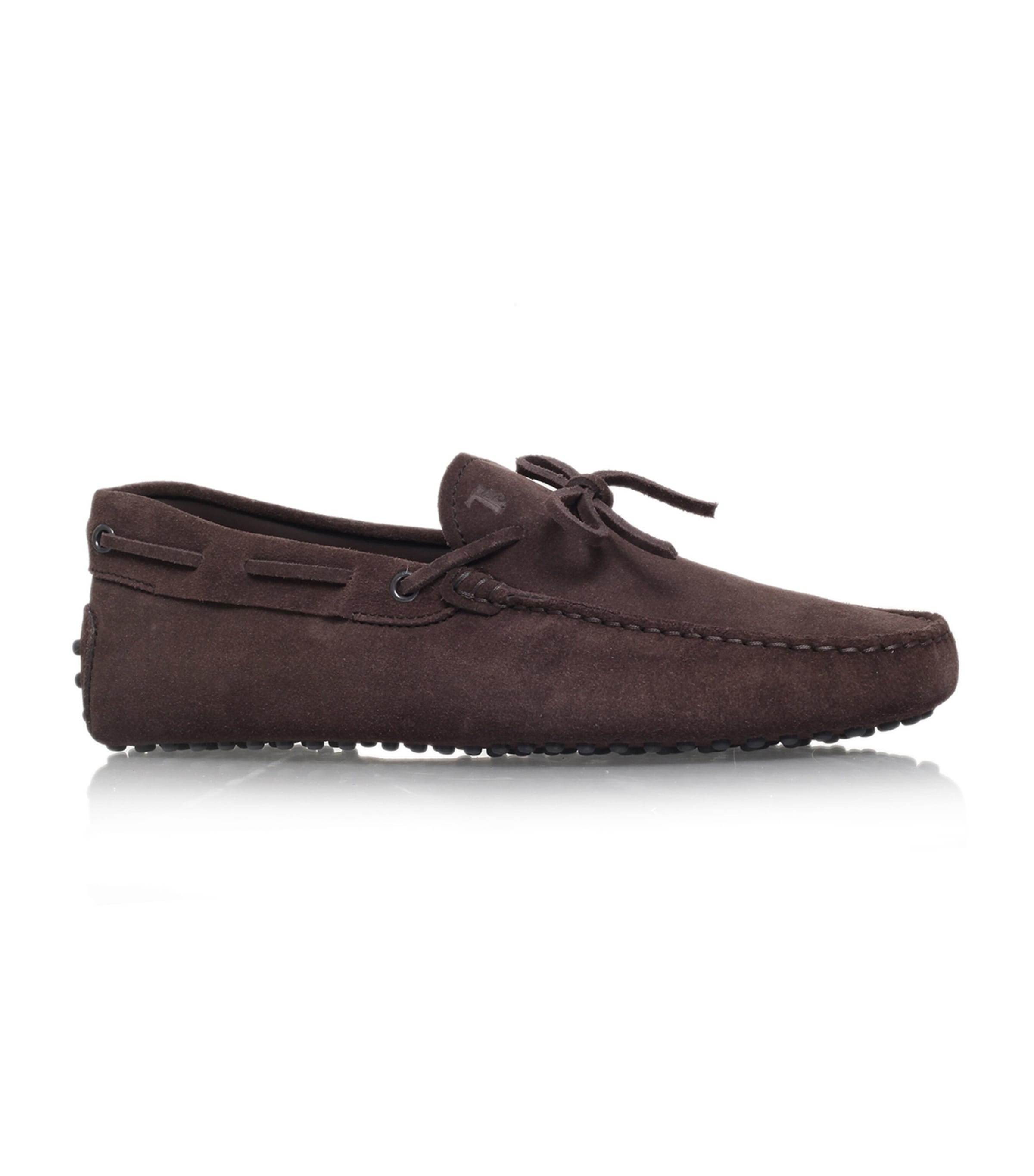 Tod's Gommino Driving Shoes In Suede In Brown