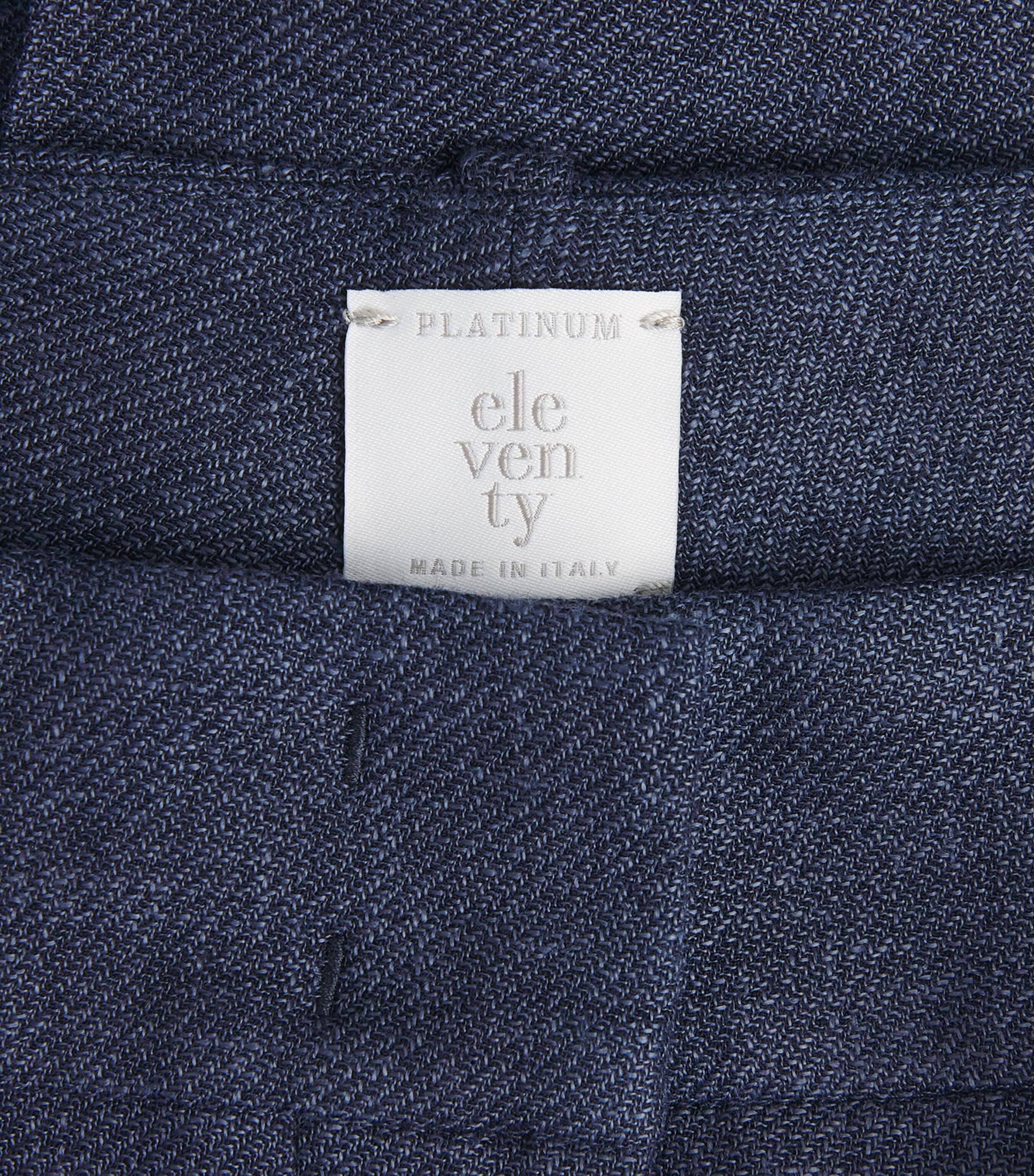Eleventy Womens New York Straight Trousers Blu Nuovo Image 6