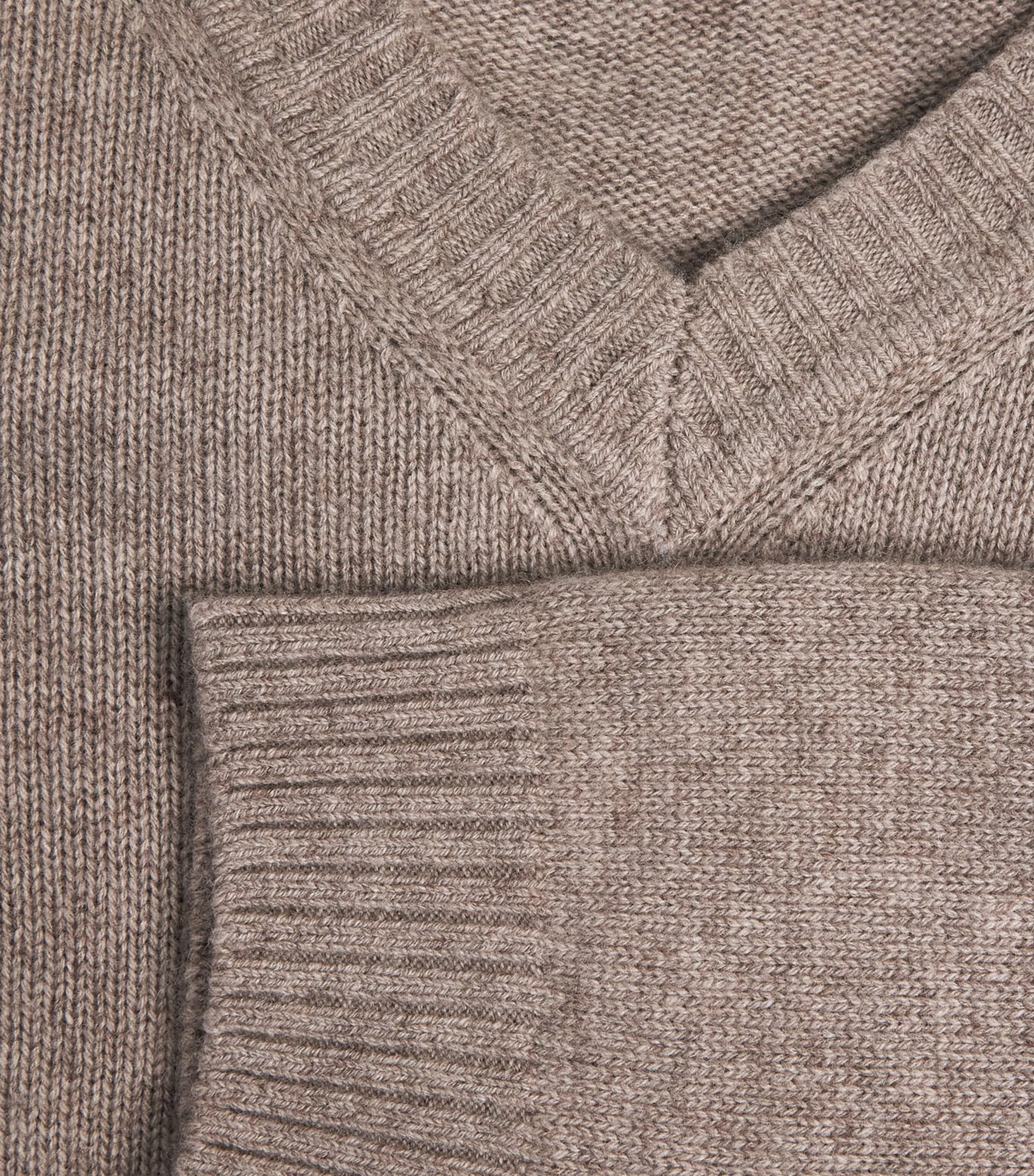 Skims Womens Wool-Cashmere Blend V-Neck Sweater Linen Image 5