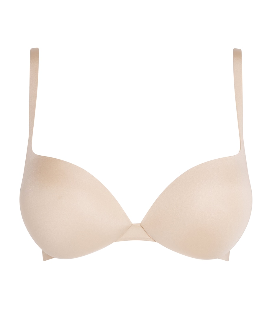 Skims Womens Ultimate Nipple Wireless Push-Up Bra Sand Image 1