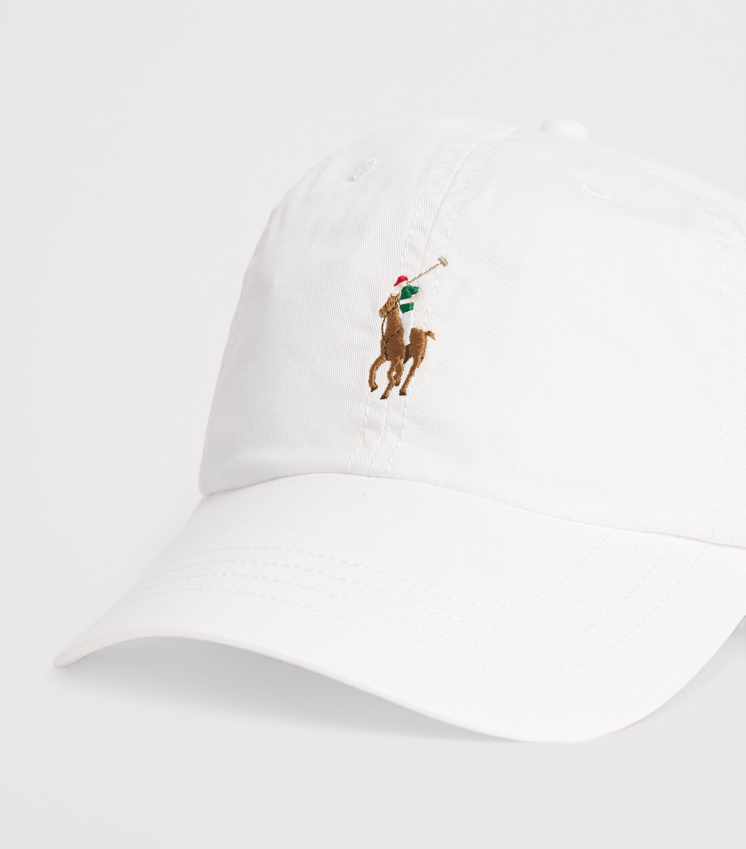 Polo Pony Baseball Cap WHITE Image 3