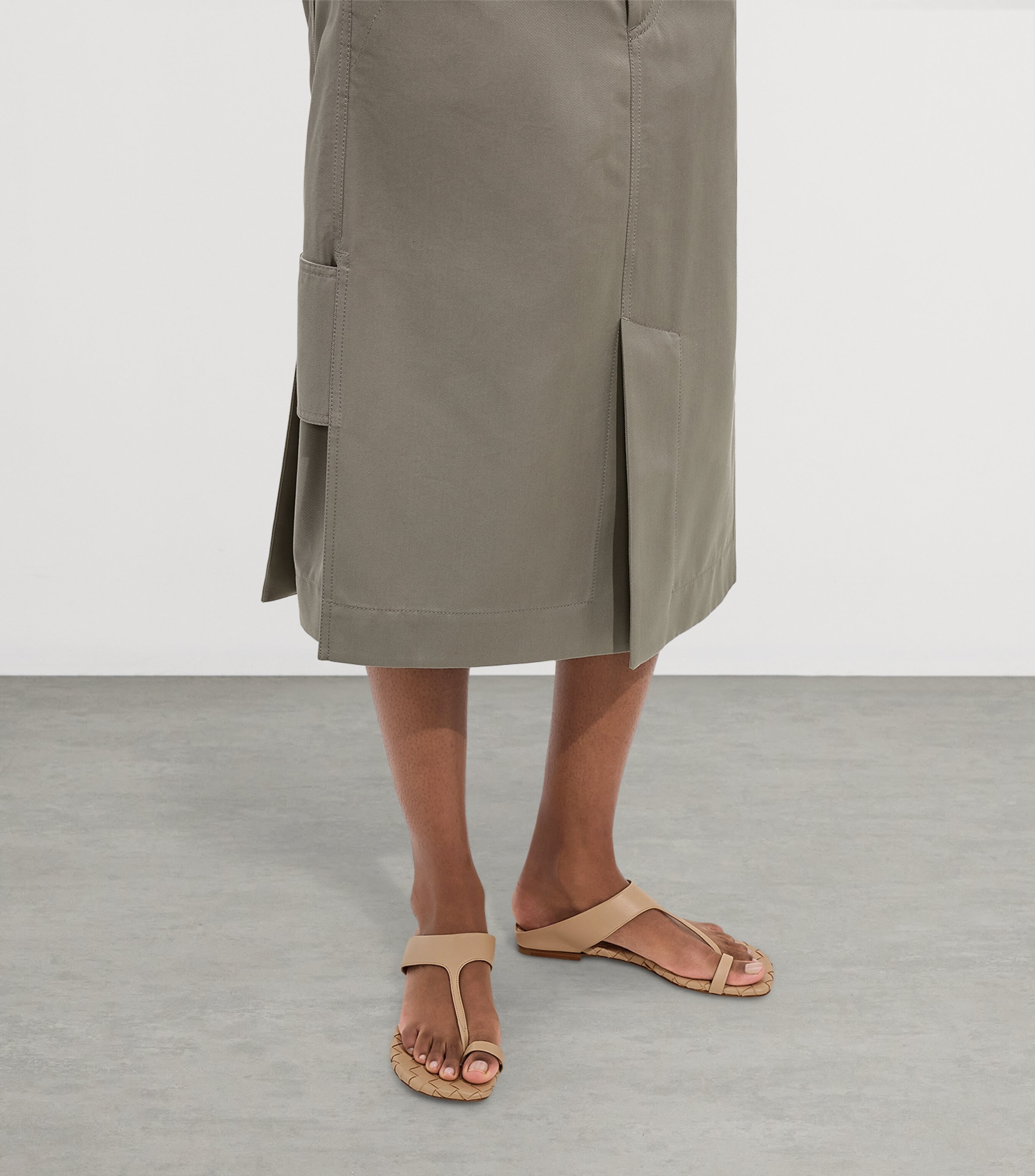 Bottega Veneta Lambskin Livia Thong Sandals Image 2