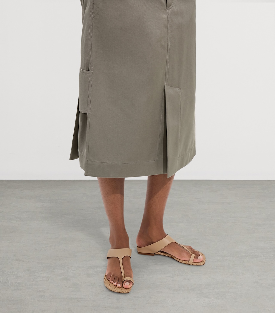 Bottega Veneta Lambskin Livia Thong Sandals Image 2