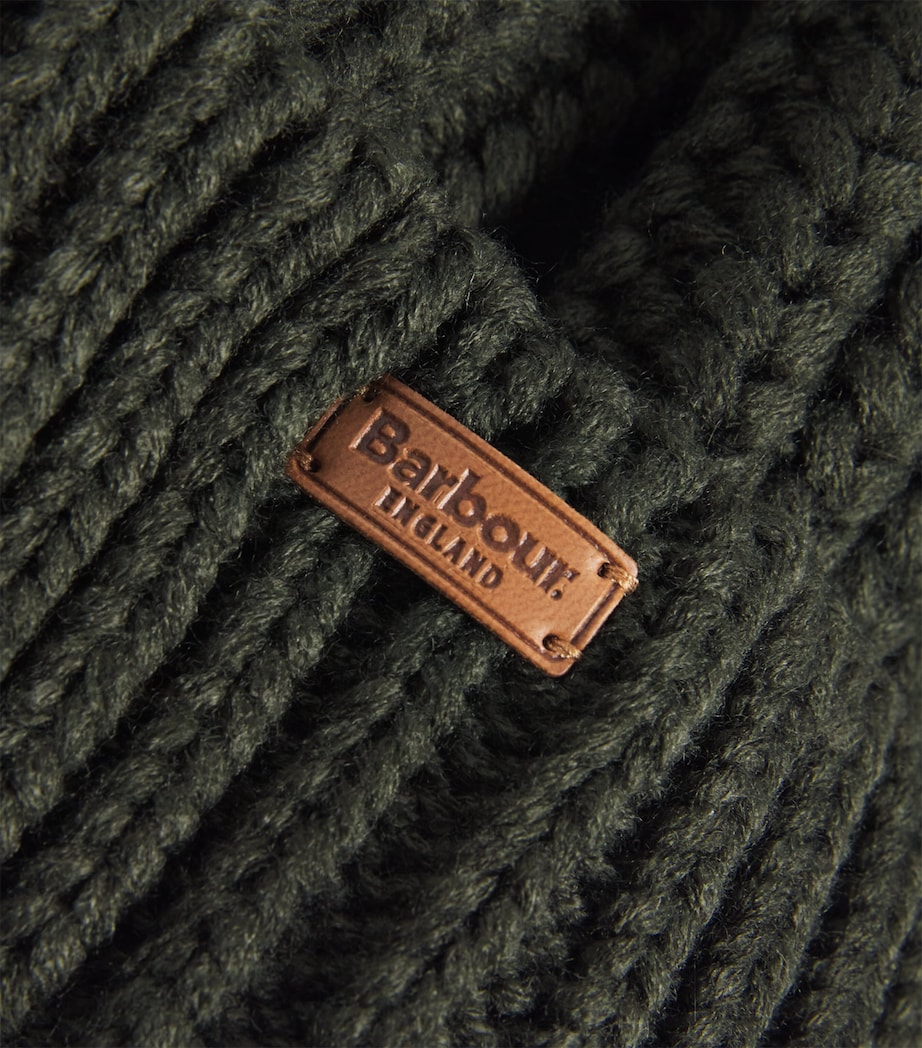 Pom-Pom Saltburn Beanie OLIVE Image 3