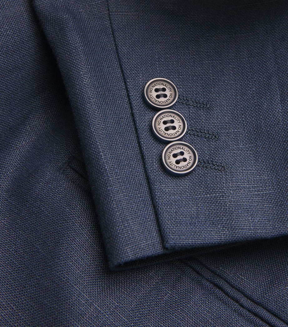 Linen Timo Blazer NAVY BLUE 200 Image 5