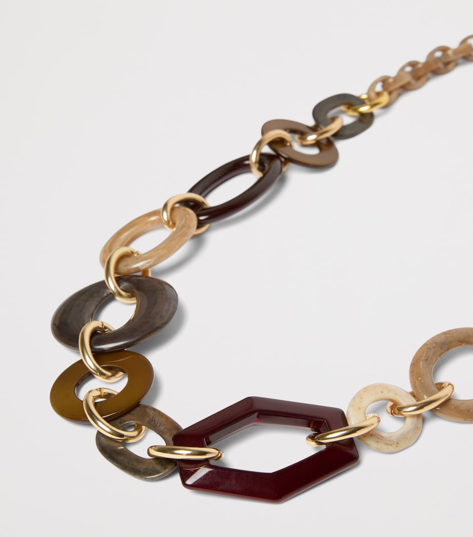 Max Mara Beaded Necklace Clay Image 3