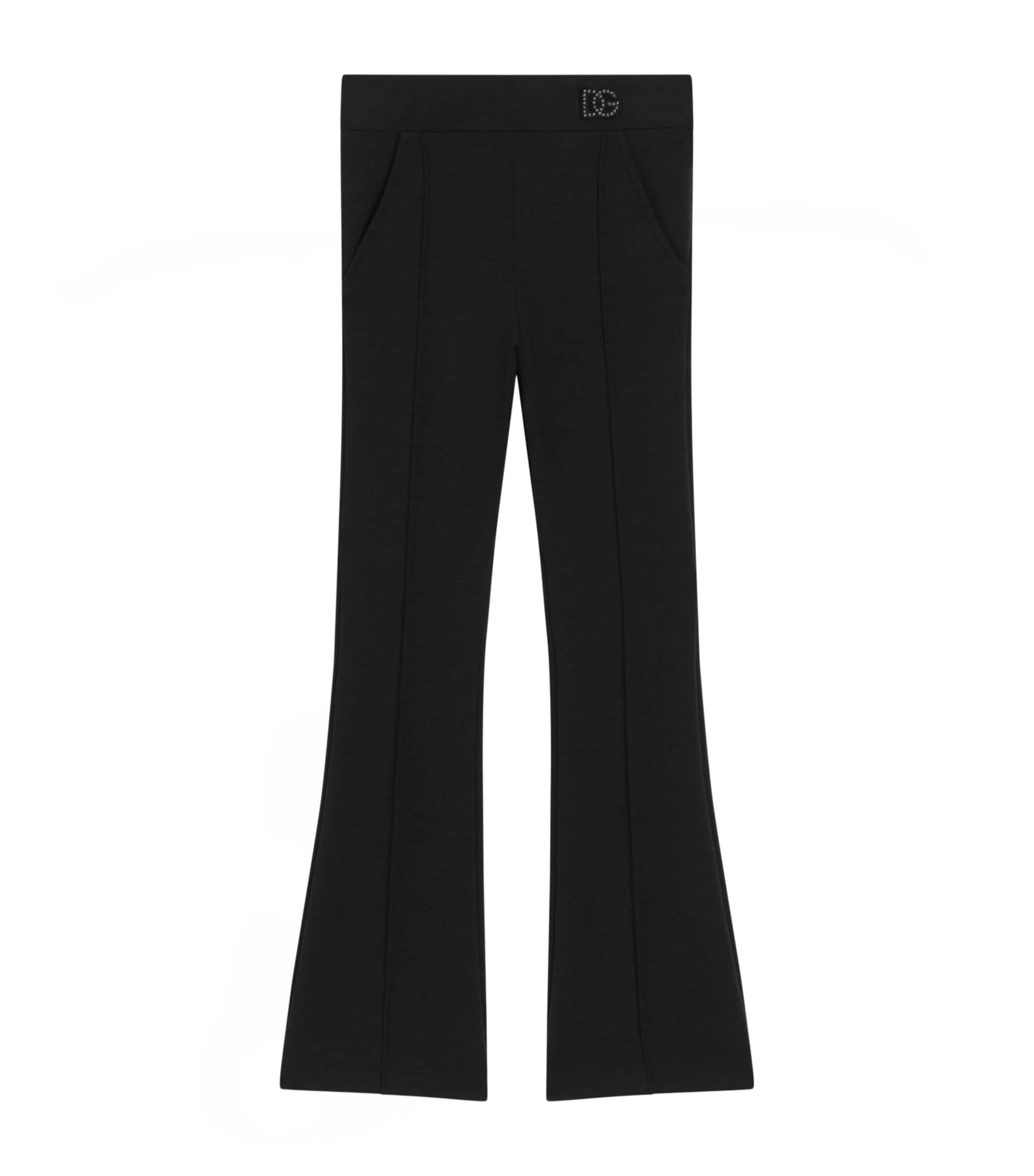 Dolce&Gabbana Kids Jersey Flared Trousers (8-12+ Years) Image 1