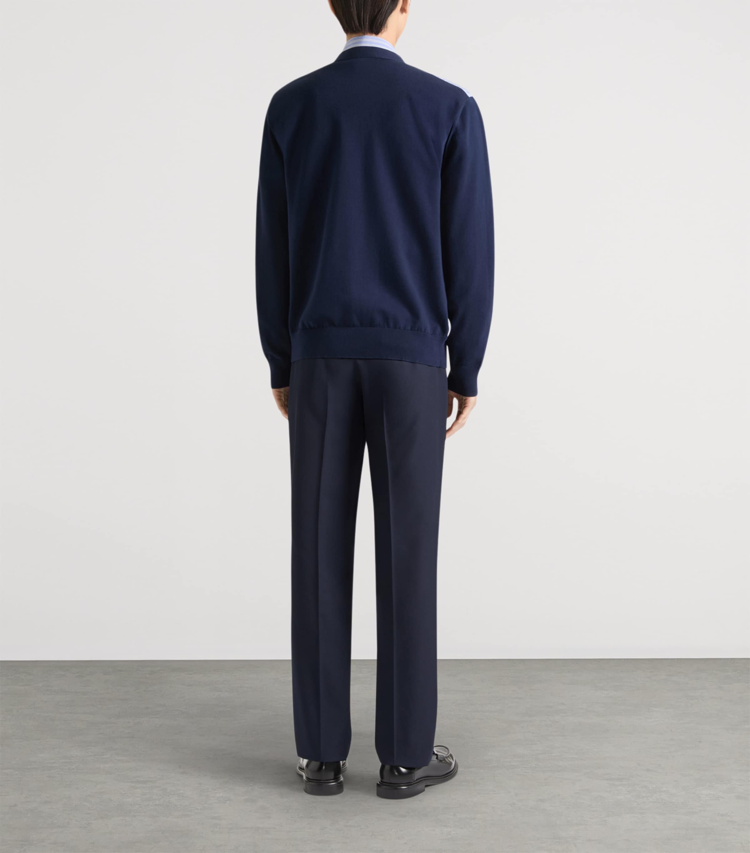 Givenchy Mens Cotton Panelled Cardigan Image 3