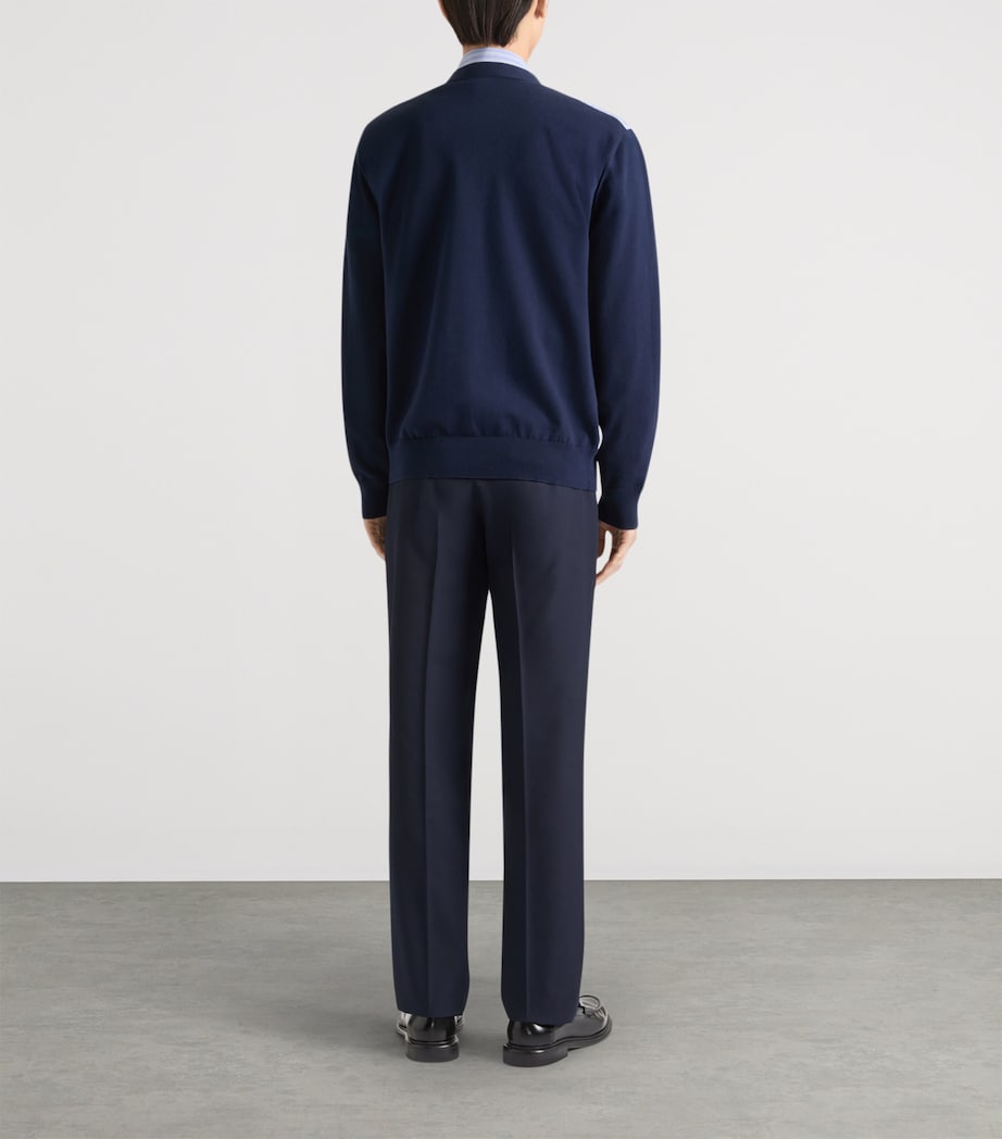 Givenchy Mens Cotton Panelled Cardigan Image 3
