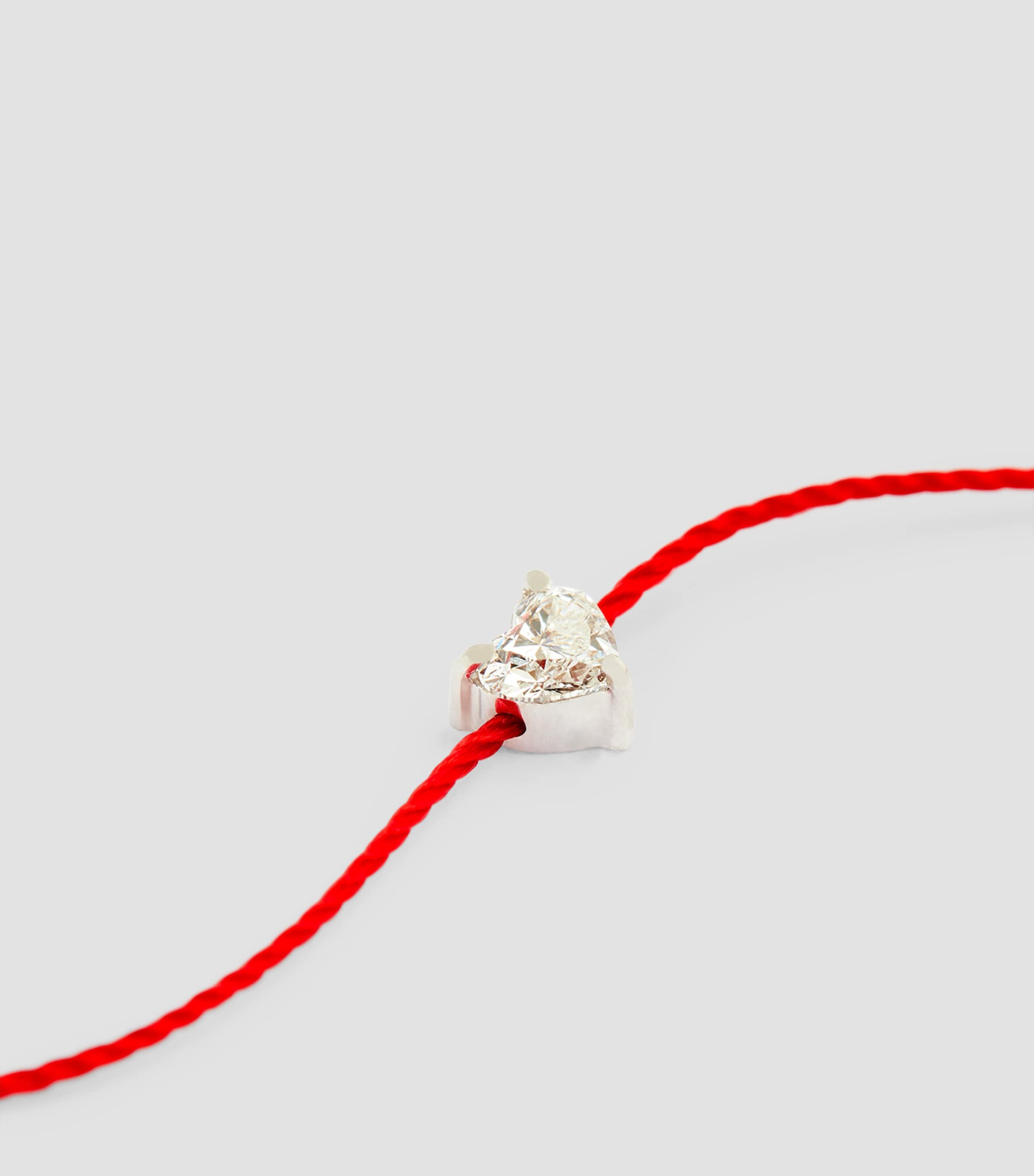 Redline White Gold and Diamond Bien Aimé Bracelet Red Image 5
