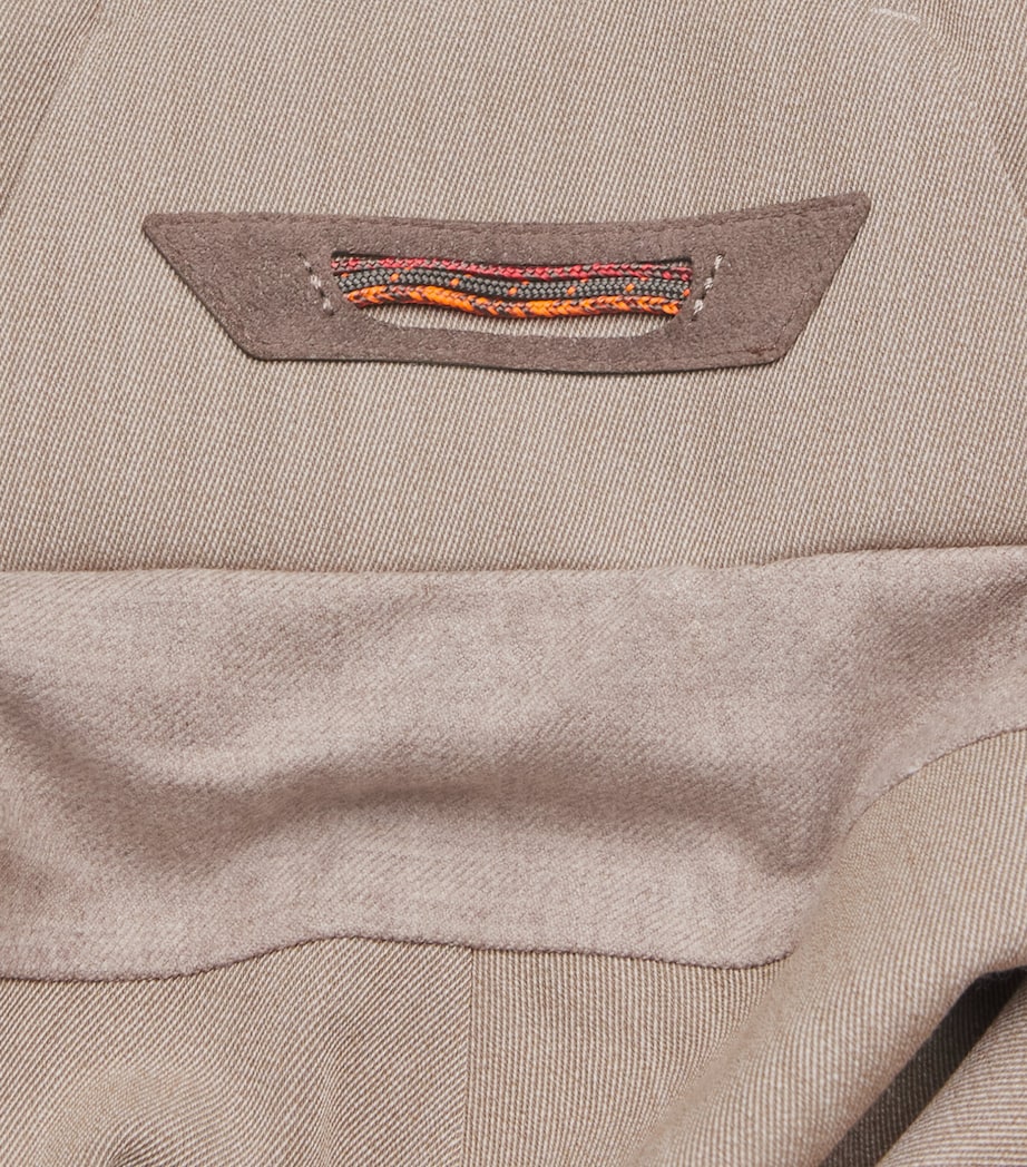 Stretch-Wool Waterproof Trace 2.0 Ski Trousers X34 DRIFTWOOD Image 5