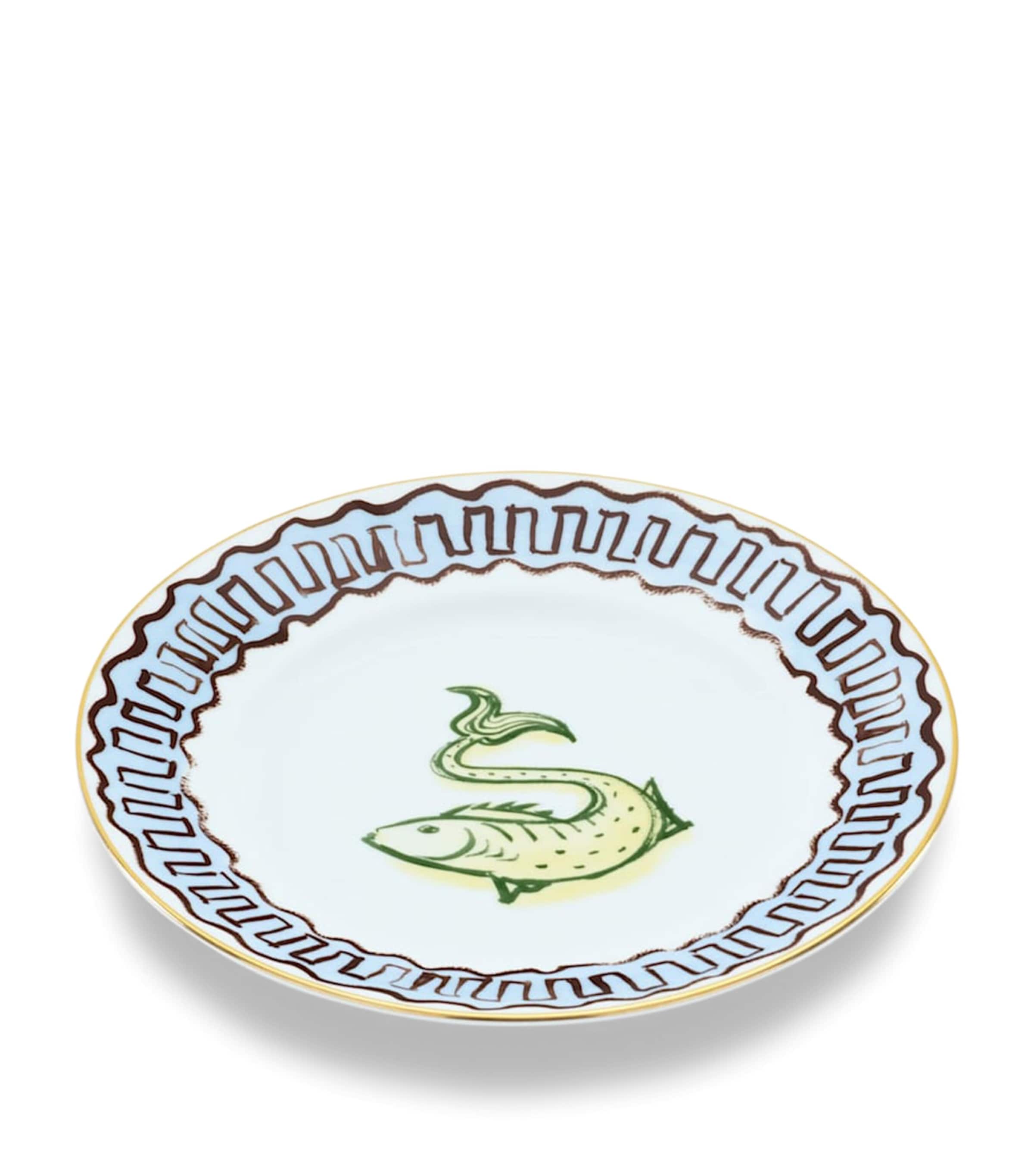 GINORI 1735 Porcelain Il Viaggio di Nettuno Dessert Plate (22cm) Image 4