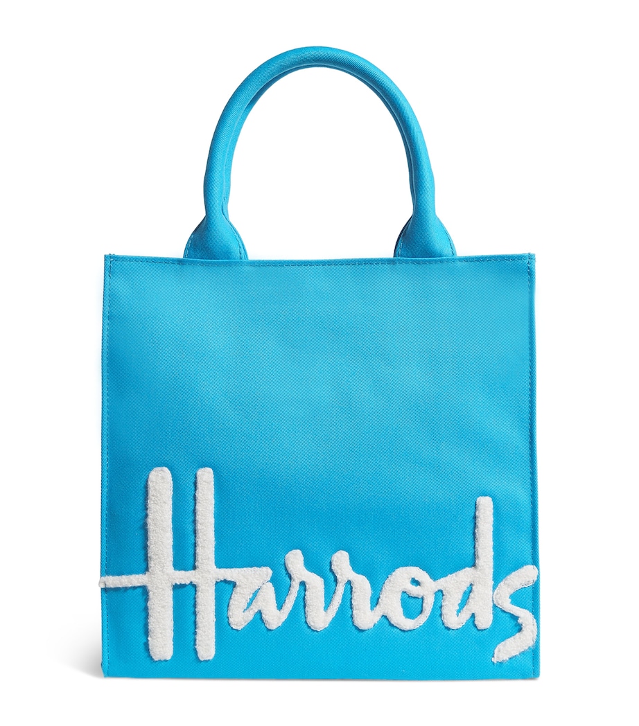 Small Cotton Logo Tote Bag BRIGHT BLUE Image 1