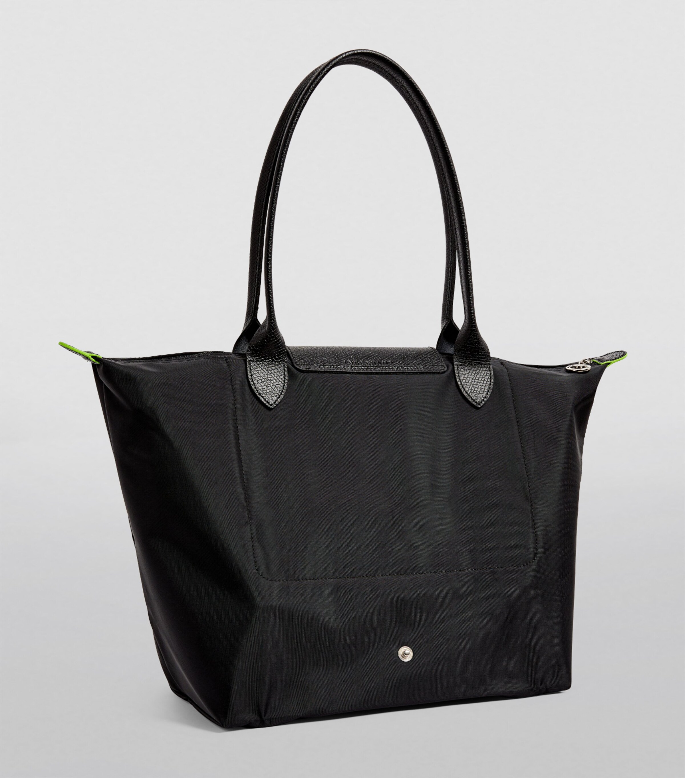 Large Le Pliage Green Tote Bag 001 BLACK Image 2
