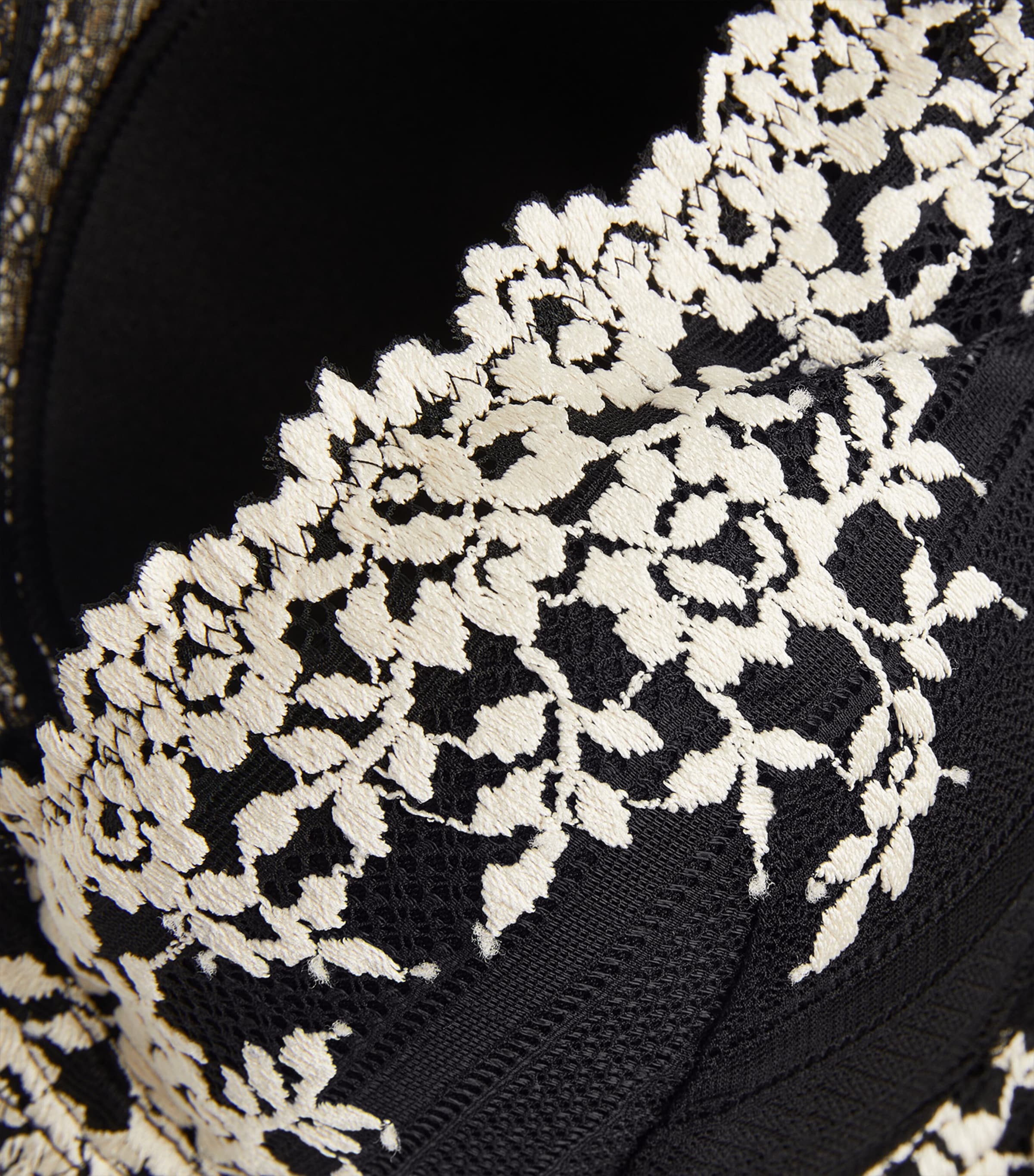 Embrace Lace Underwired Plunge Bra BLACK (BLK) Image 4