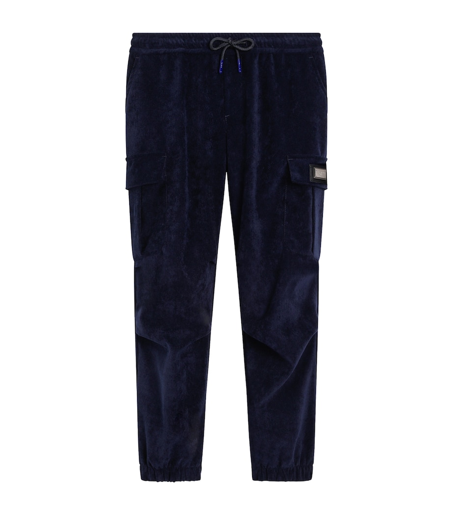 Corduroy Cargo Trousers (8-12 Years) B3895-NAVY BLUE Image 1