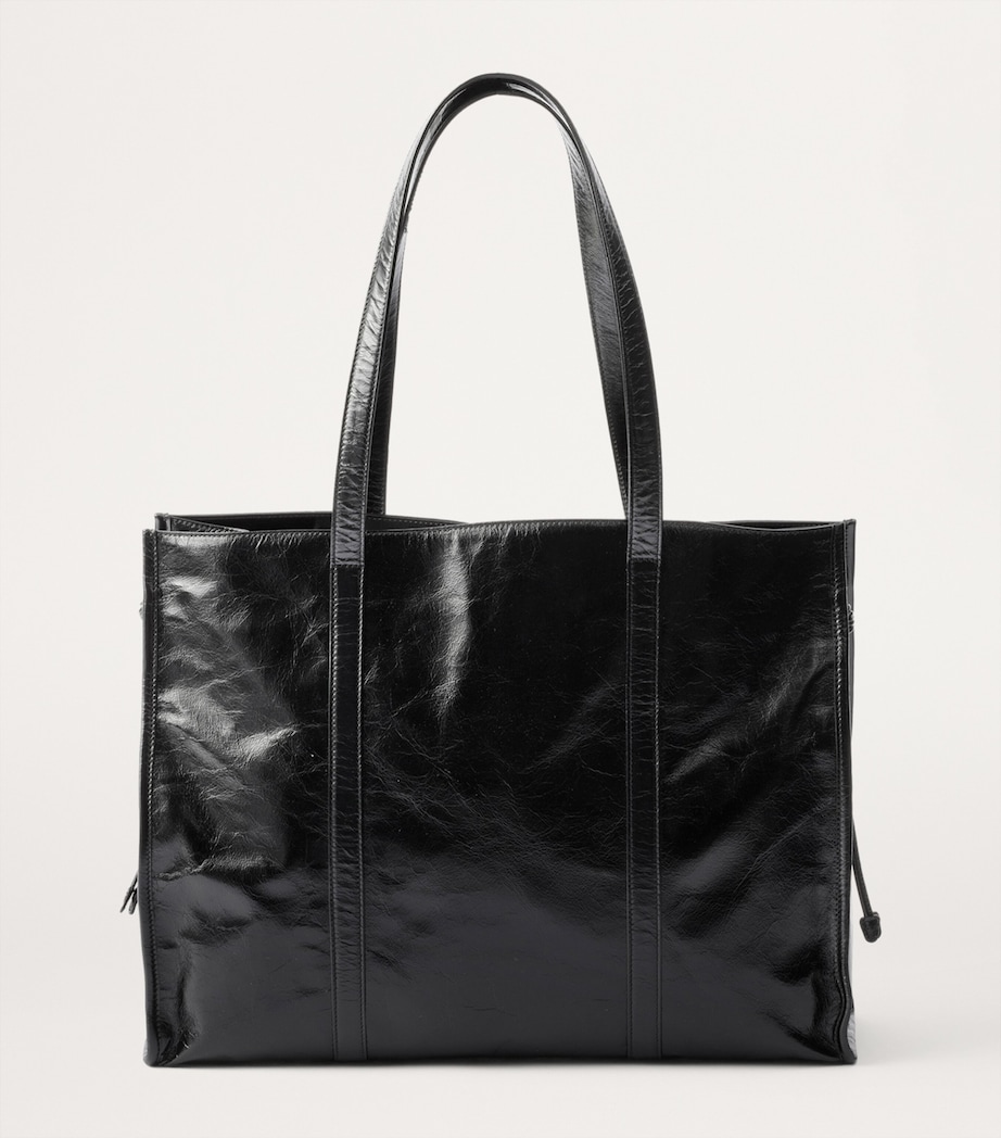 Prada Large Leather Tote Bag Image 6