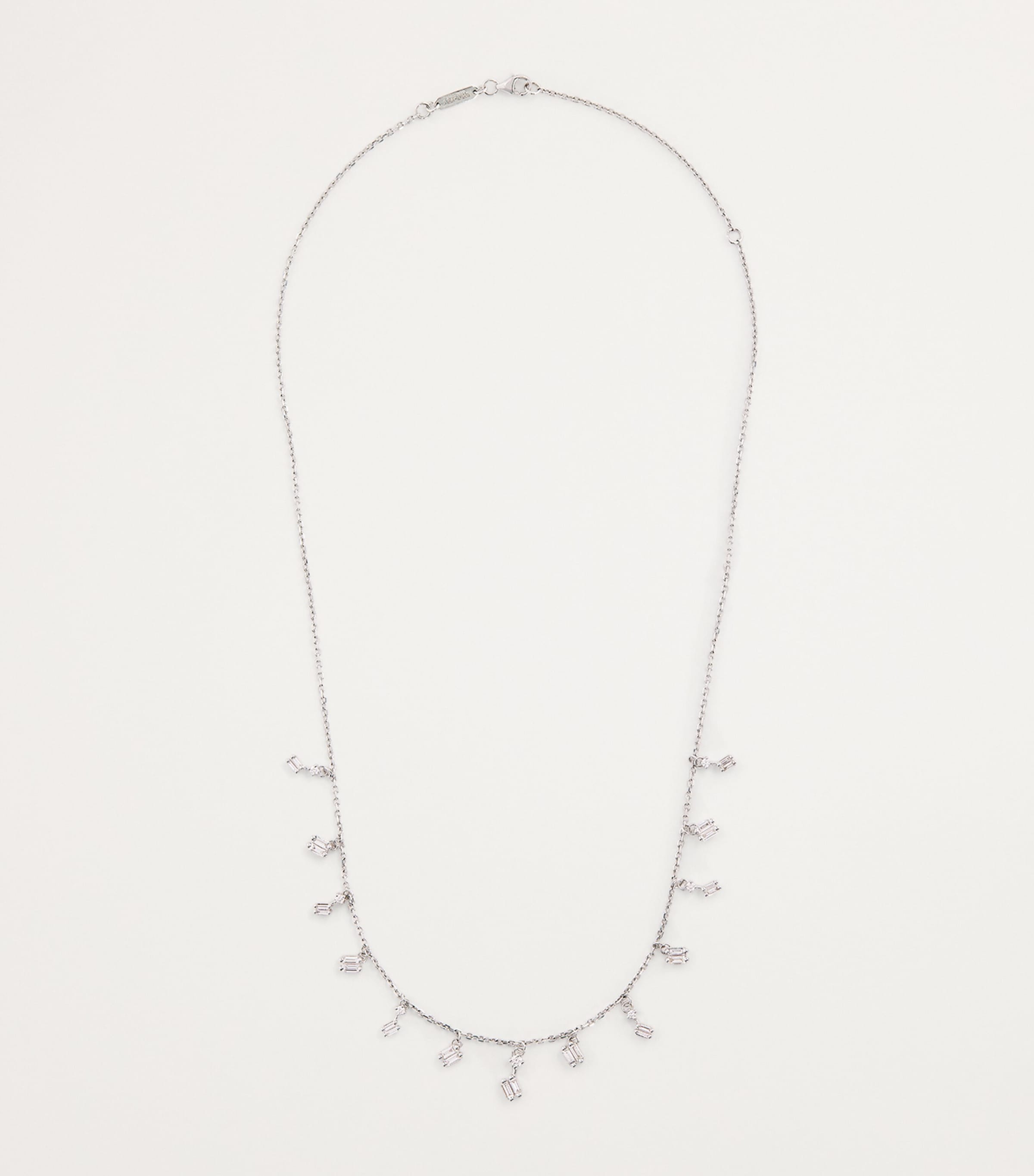 White Gold and Diamond Classic Fireworks Cascade Necklace 18K WG/WD Image 3